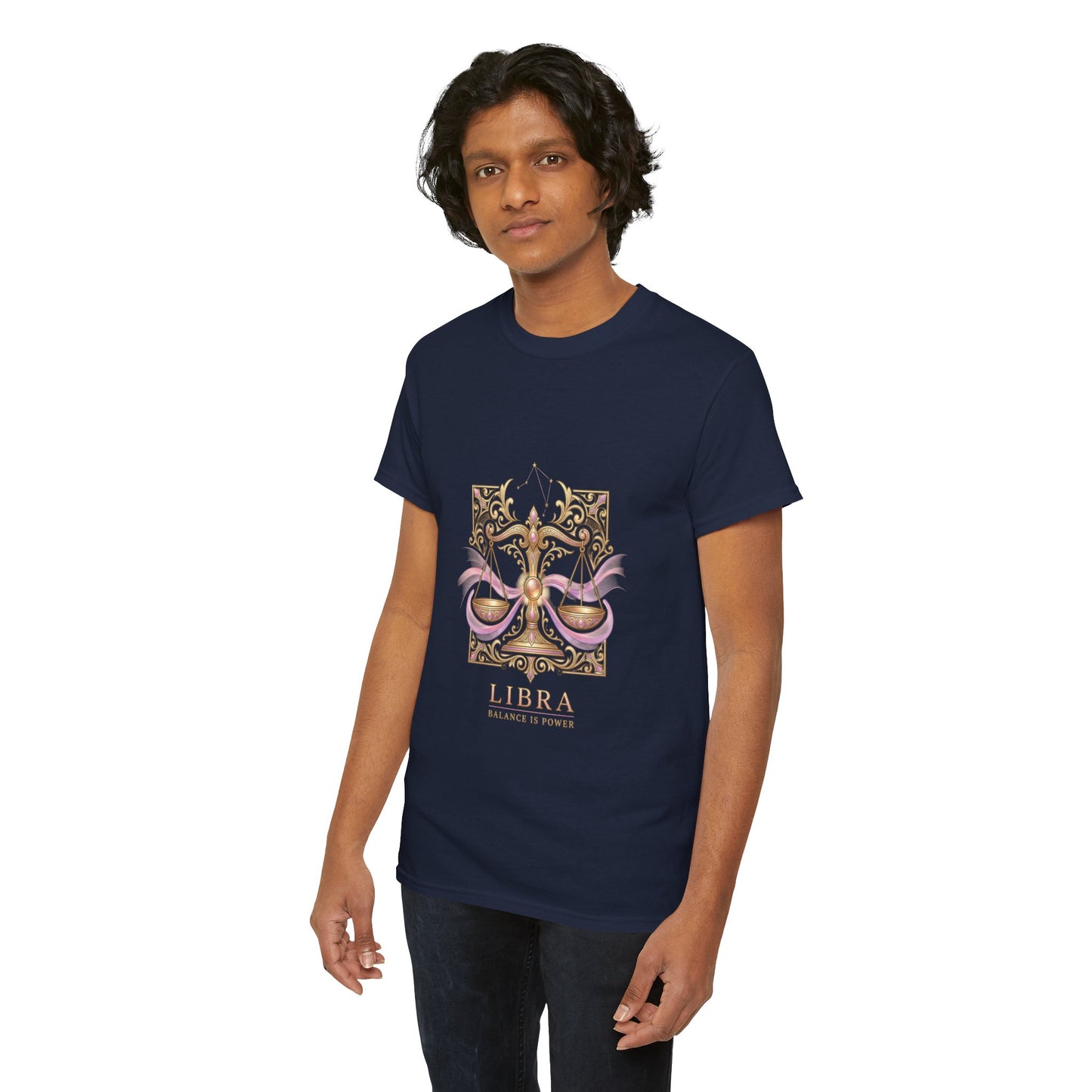 Libra Scales T‑Shirt — Zodiac Balance Is Power Tee