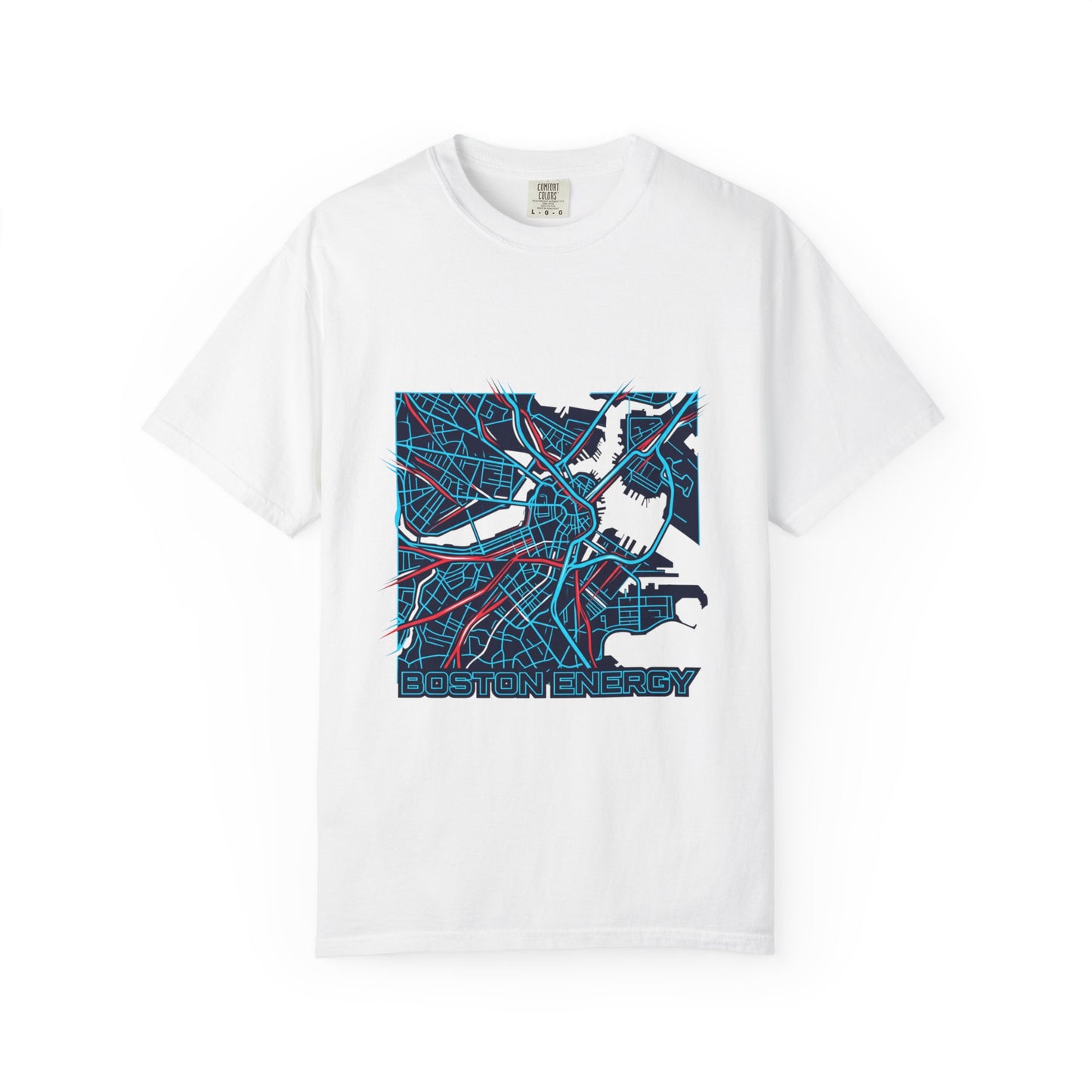 Boston Energy Map T-Shirt — City Map Graphic Tee