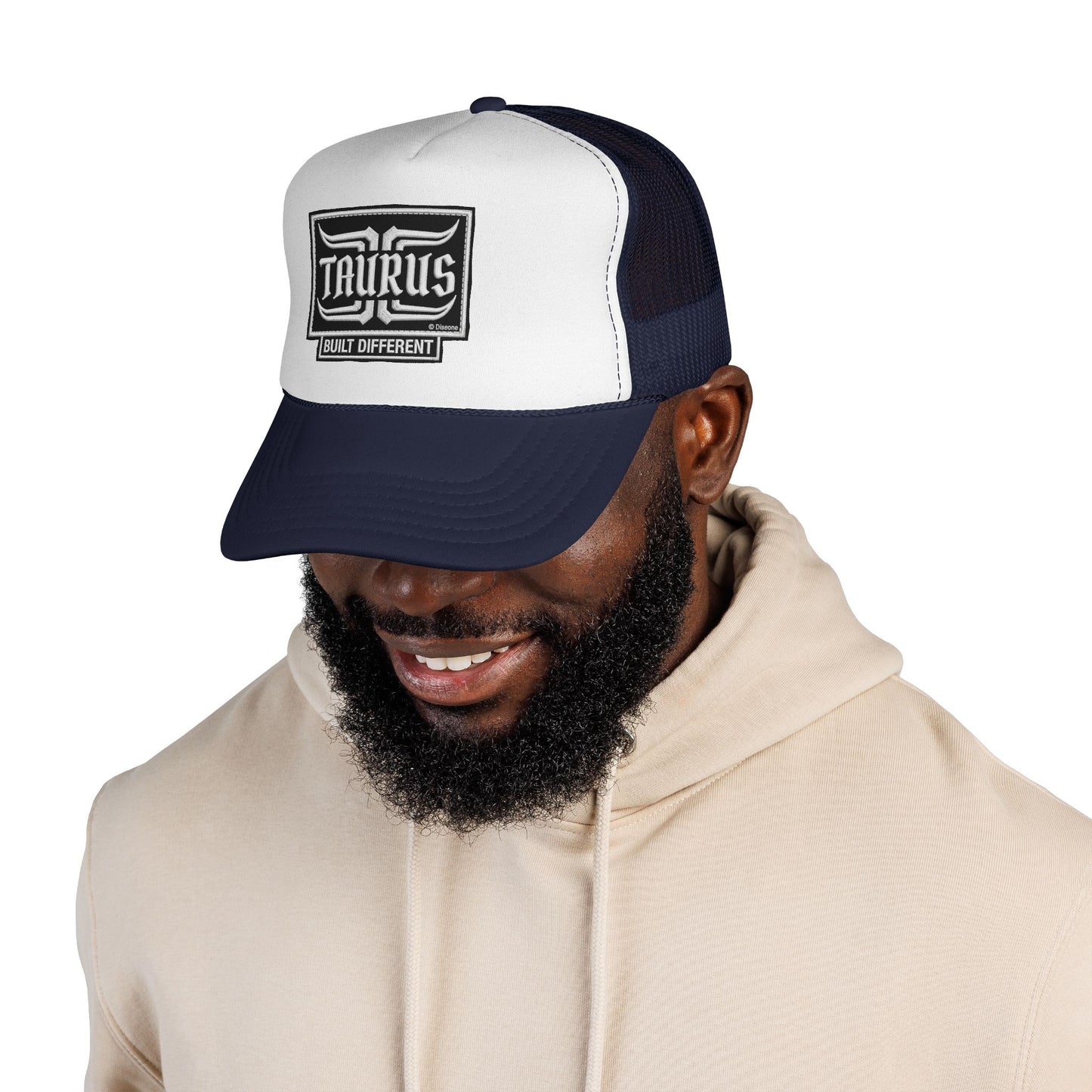 Taurus 'Built Different' Trucker Hat — Zodiac Snapback Cap
