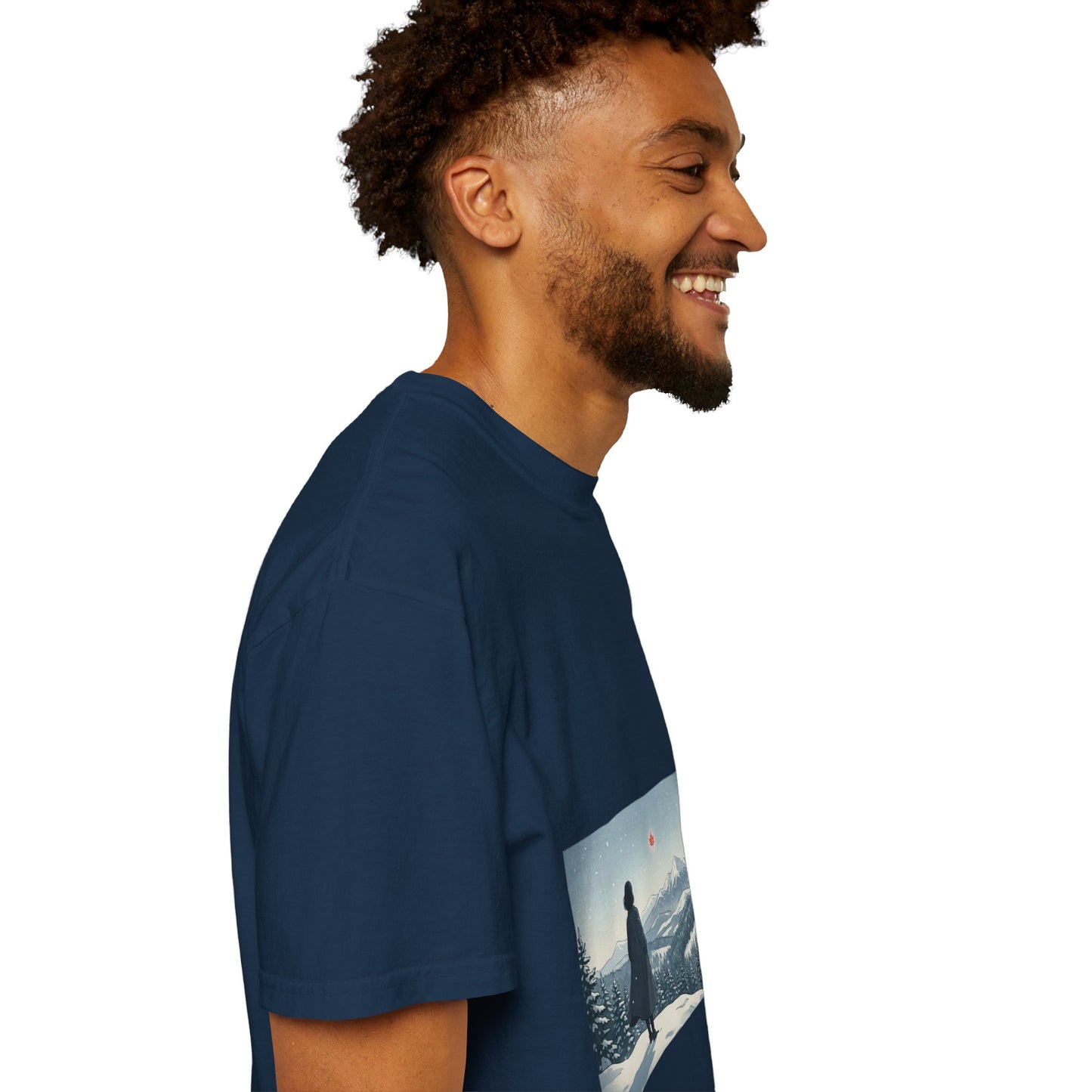 T-Shirt — Wanderer in Snowy Mountains Graphic Tee