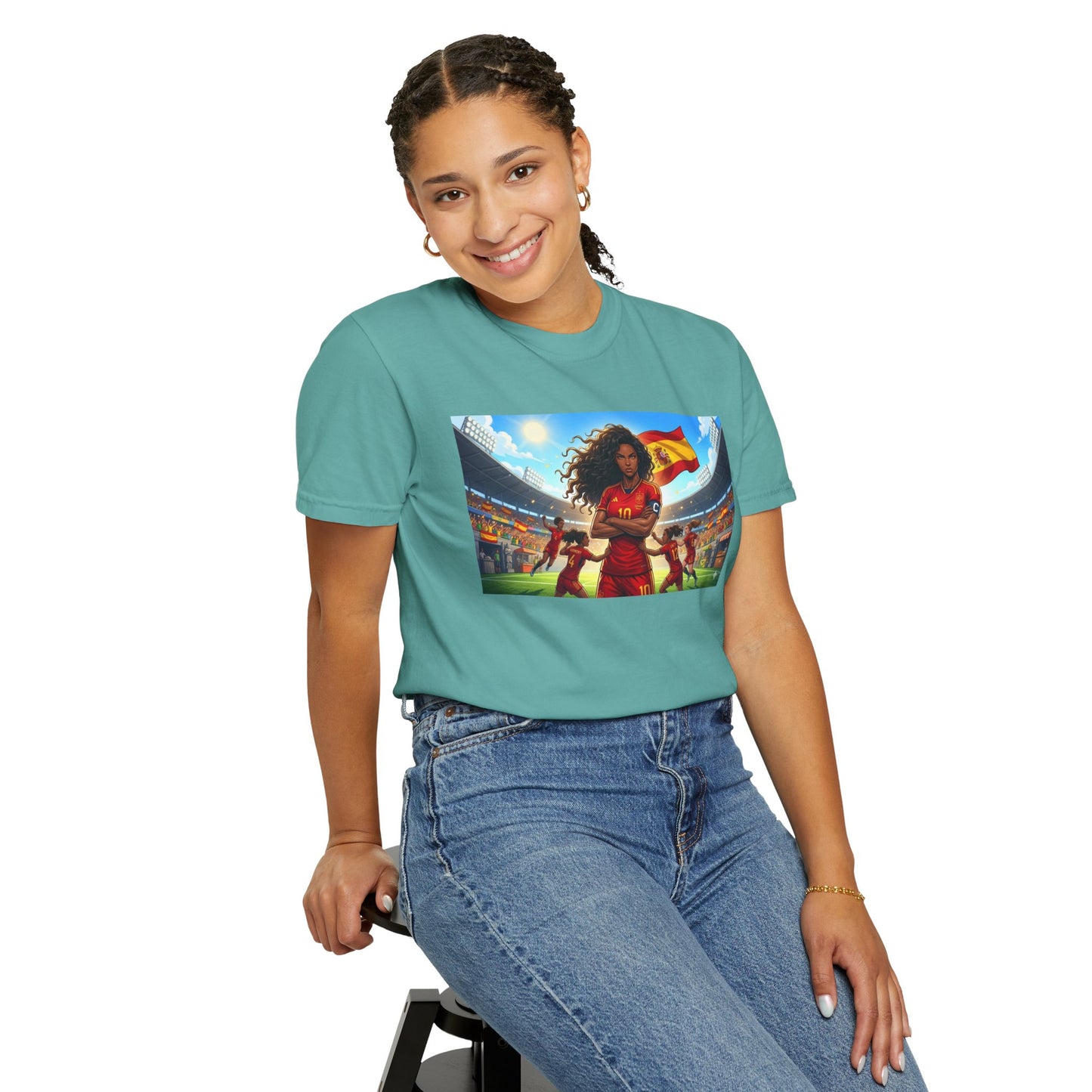 Spain – Female Soccer Champion - Stadium Graphic T-Shirt