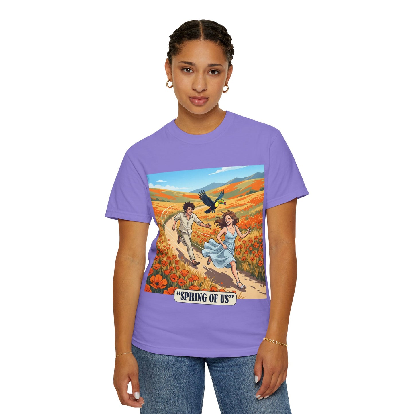Spring of Us T-Shirt — Romantic Field Illustration Tee