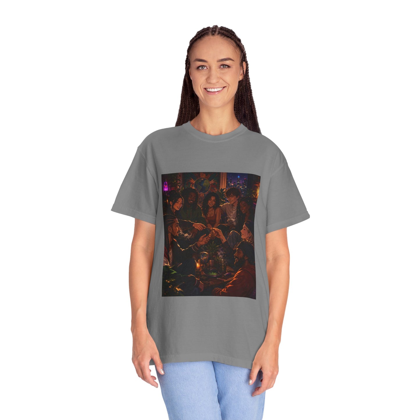 OUR MEMORIES - Vintage Night Party Scene T-Shirt