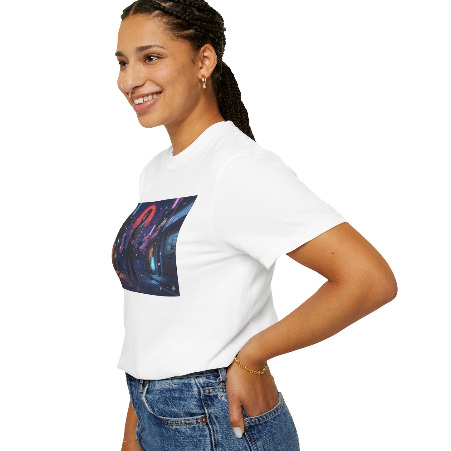 Japan — Samurai City Tradition + Nightscape T-Shirt —  Graphic Tee