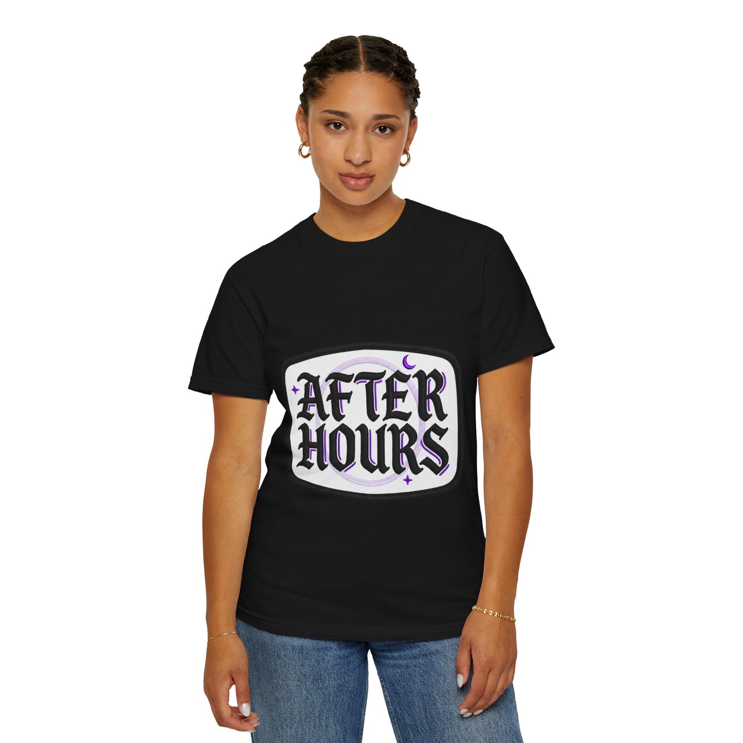 After Hours Graphic T-Shirt — Gothic Moon Lounge Tee