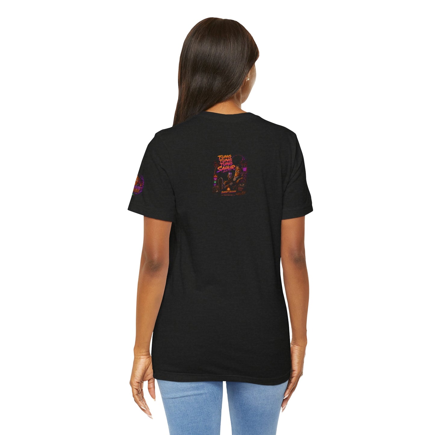 Tung Tung Tung Sahur Laid-Back Nightlife Graphic Tee — "Things Take Time" Urban Cartoon Design