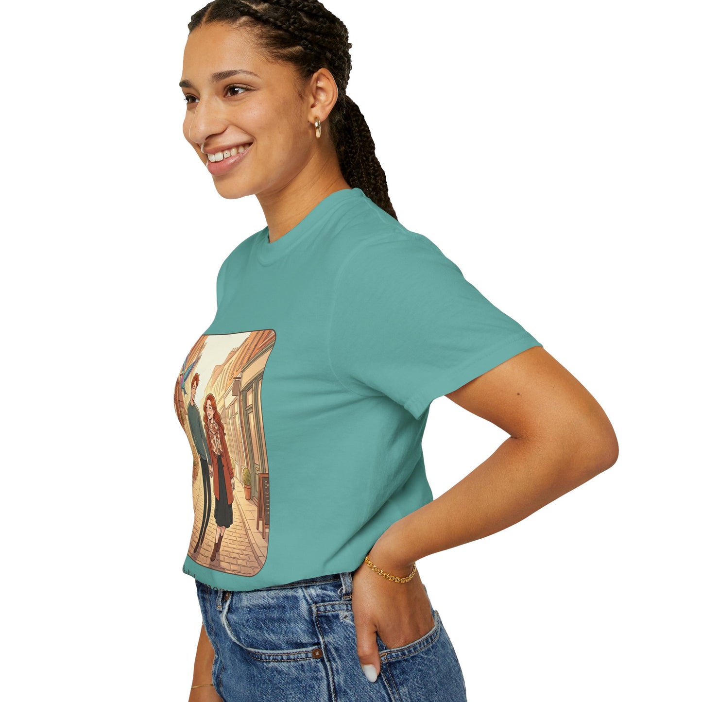 Romantic Stroll T-Shirt — “It’s the little moments” Couple Illustration Tee