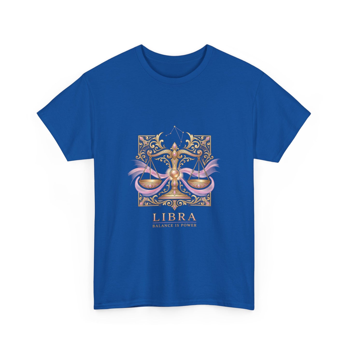 Libra Scales T‑Shirt — Zodiac Balance Is Power Tee