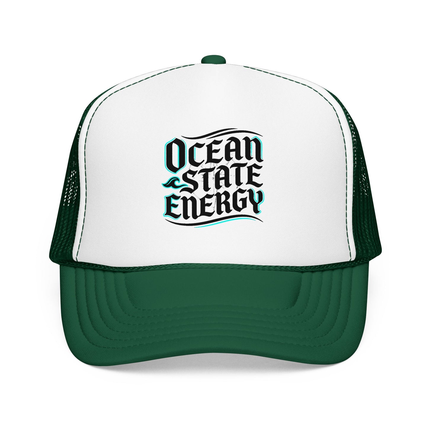 Clean Slate Energy Trucker Hat — Retro Script Foam Mesh Cap