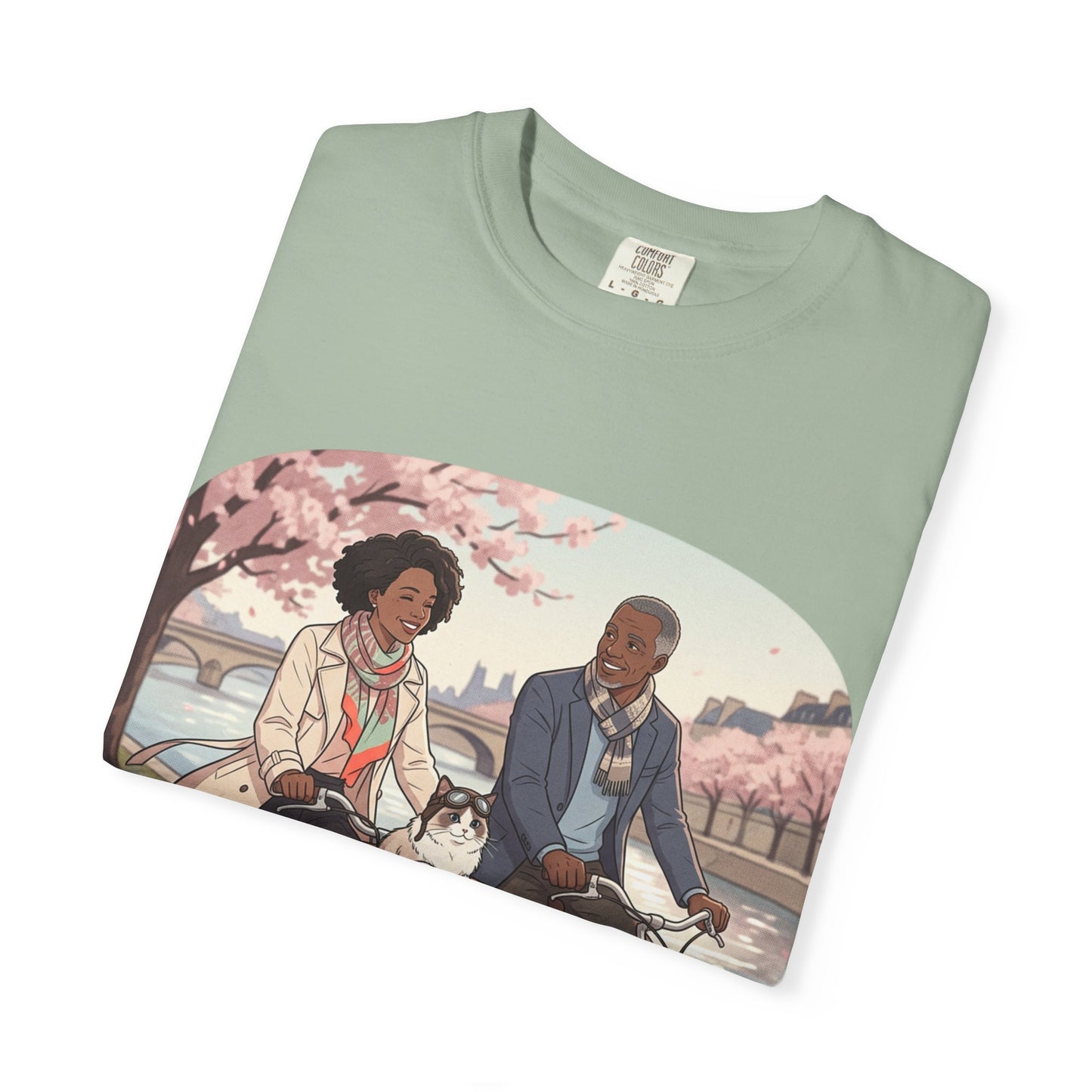 Couples Cherry Blossom Bike Ride T-Shirt