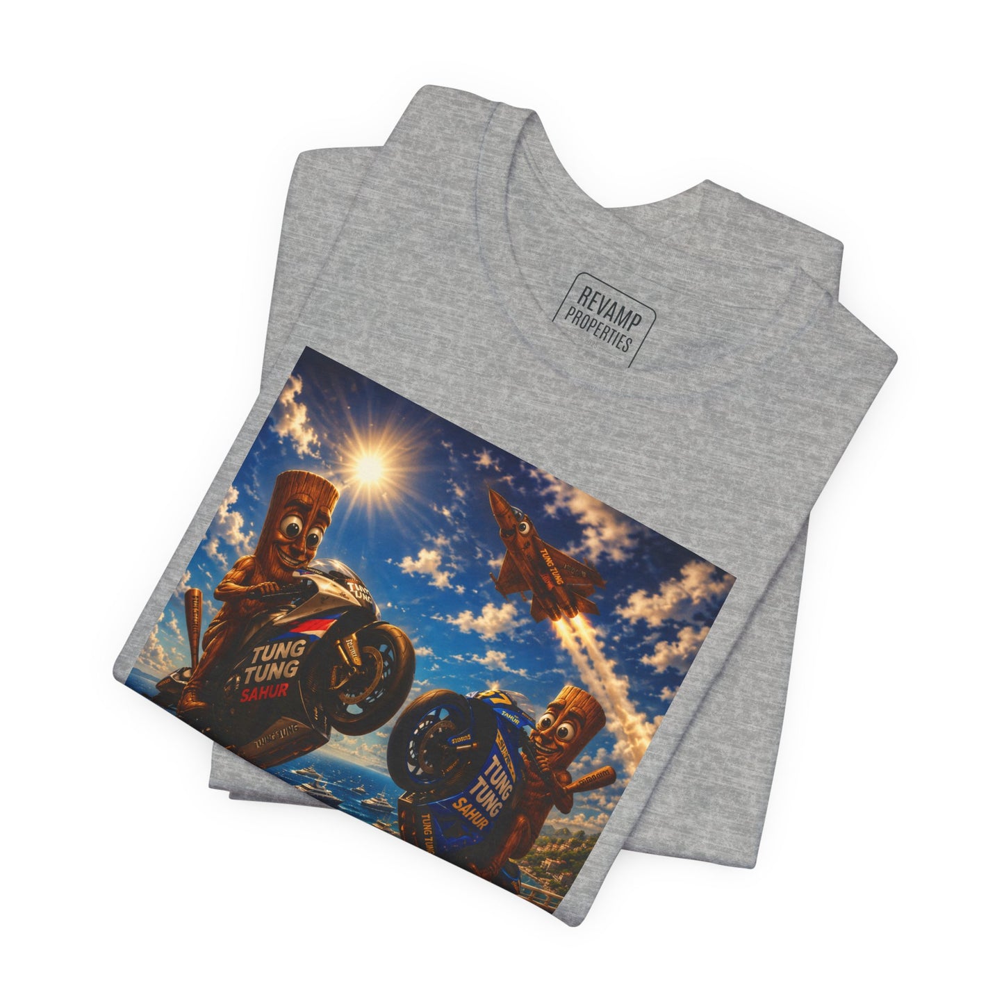 Motorcycle Stunt Tee — Sahara Riders Graphic T-Shirt
