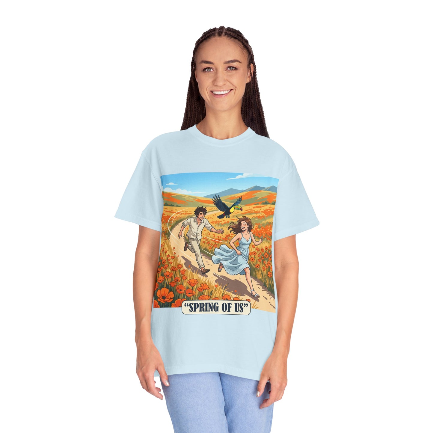 Spring of Us T-Shirt — Romantic Field Illustration Tee