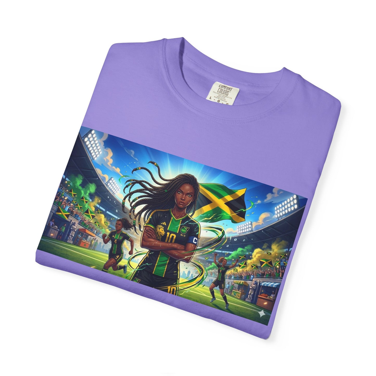 Jamaican Soccer Captain T-Shirt — Rasta Player Stadium Graphic Tee
