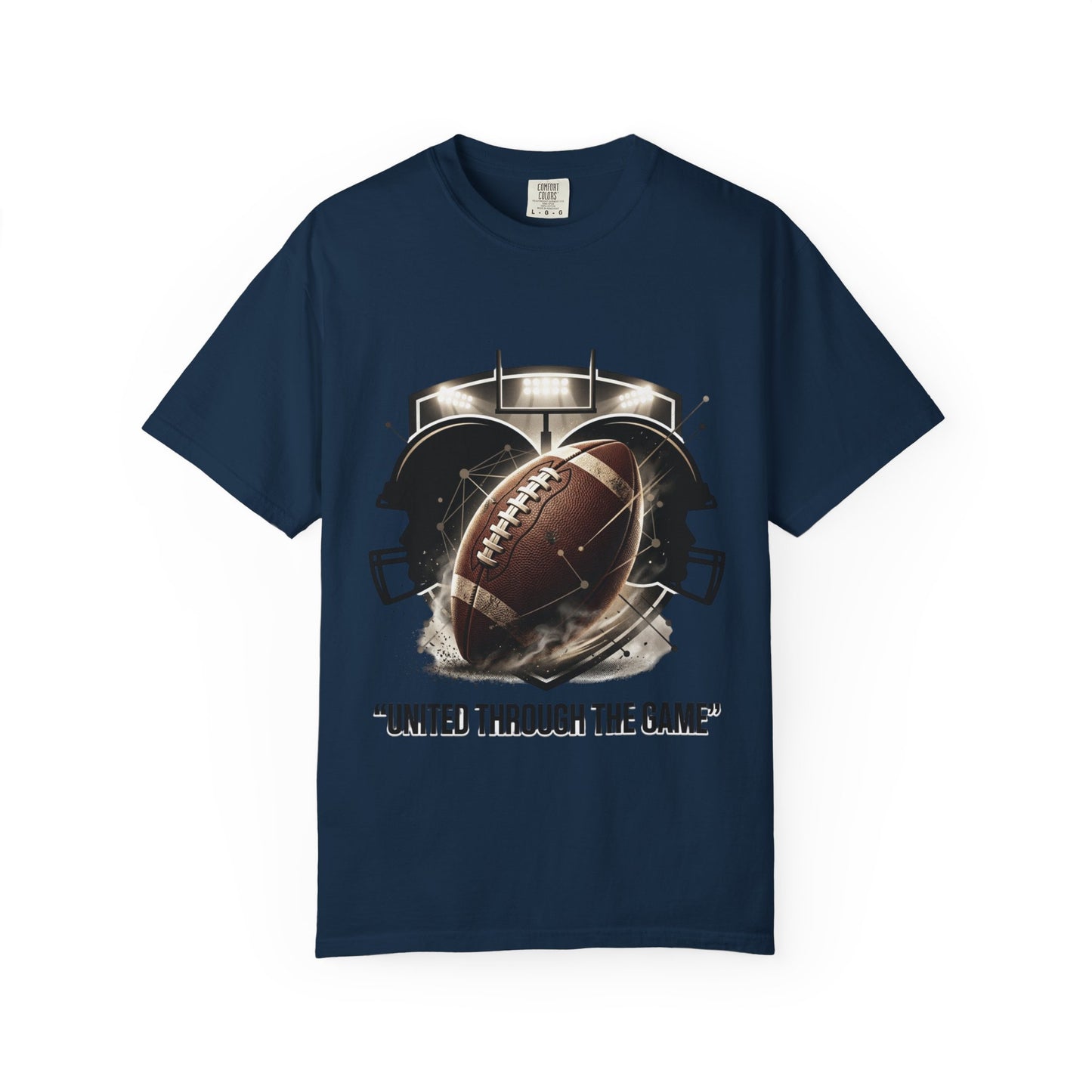 Football T-Shirt — "United Through the Game" Team Spirit Tee