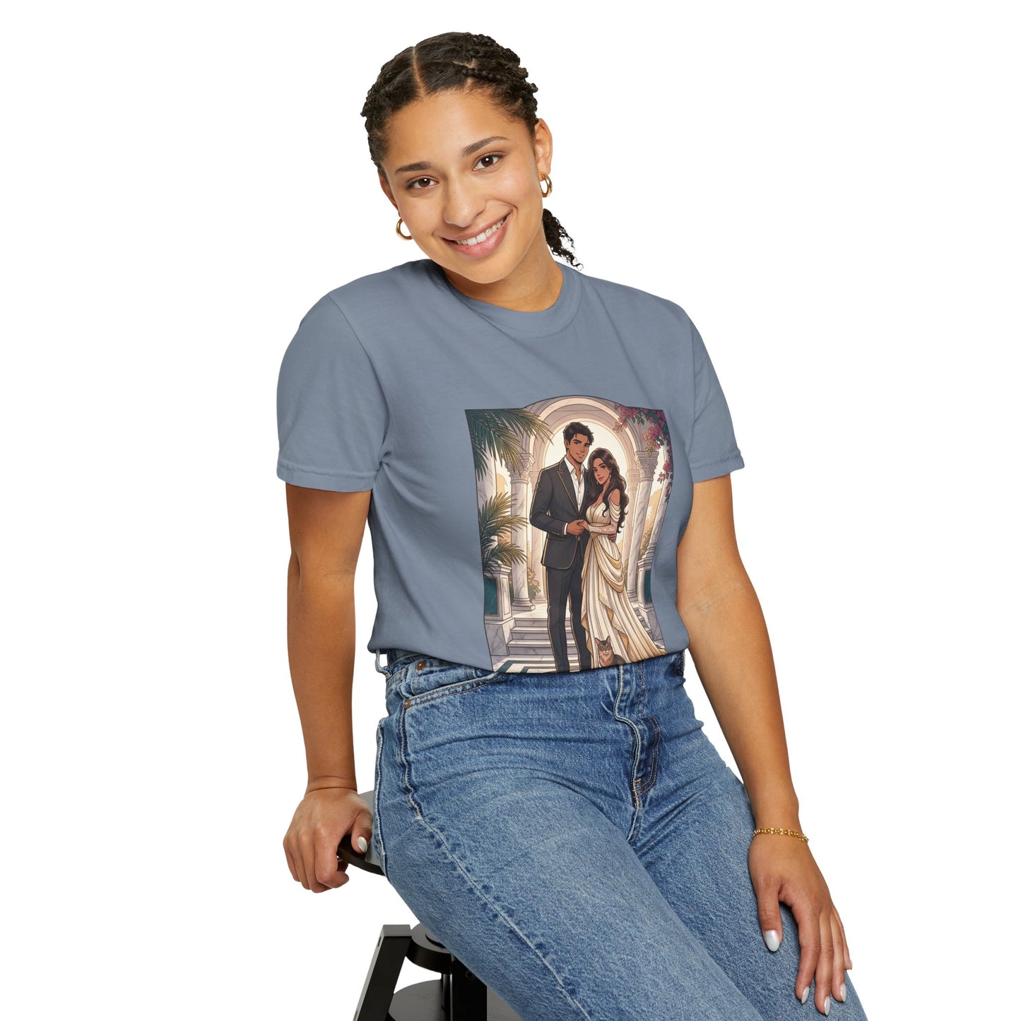 Romantic Vintage Wedding Portrait T-Shirt — "In Every Lifetime, I'd Find You"