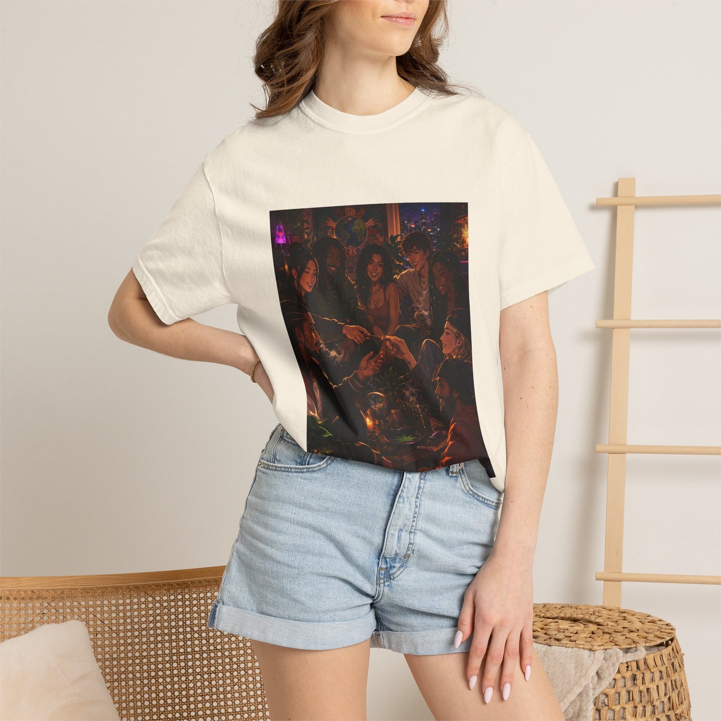 OUR MEMORIES - Vintage Night Party Scene T-Shirt