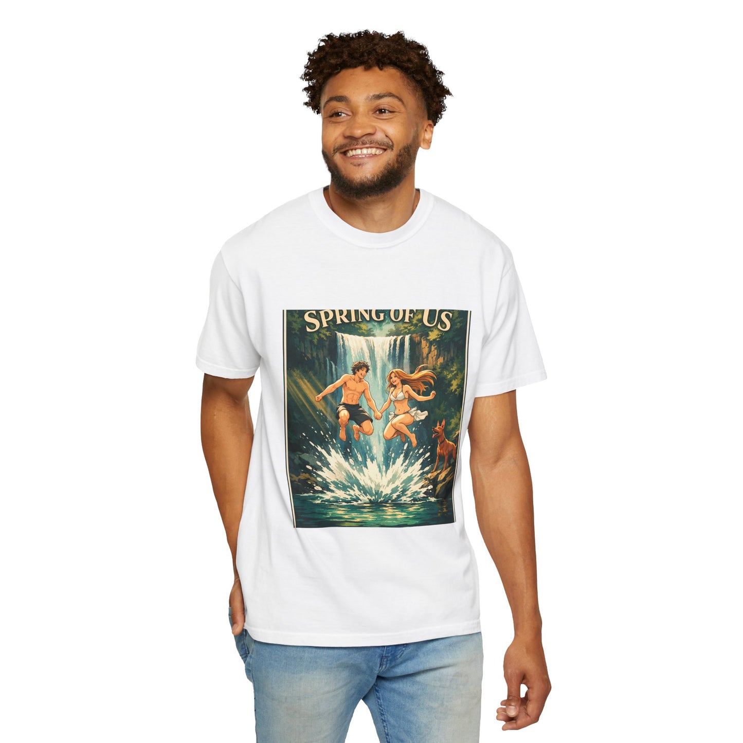 Vintage 'Spring of Us' Waterfall Graphic T-Shirt