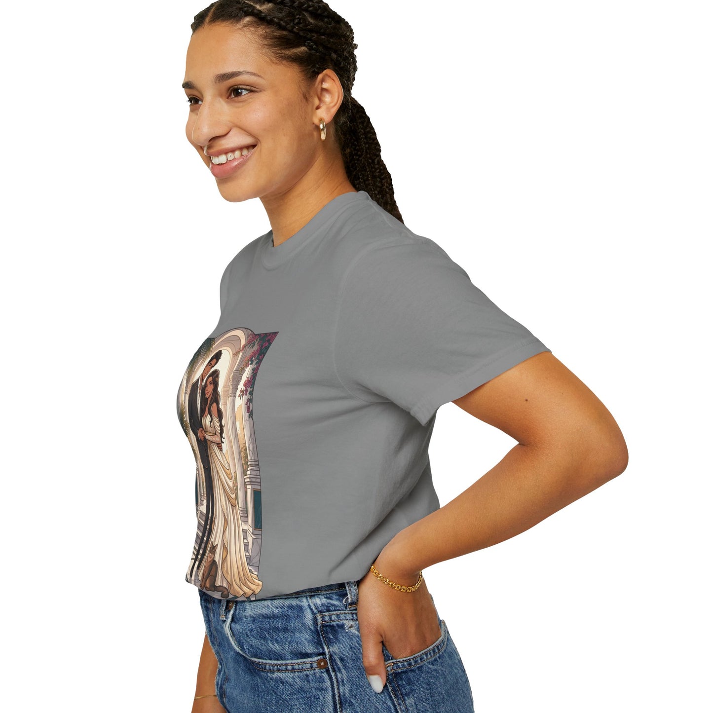 Romantic Vintage Wedding Portrait T-Shirt — "In Every Lifetime, I'd Find You"