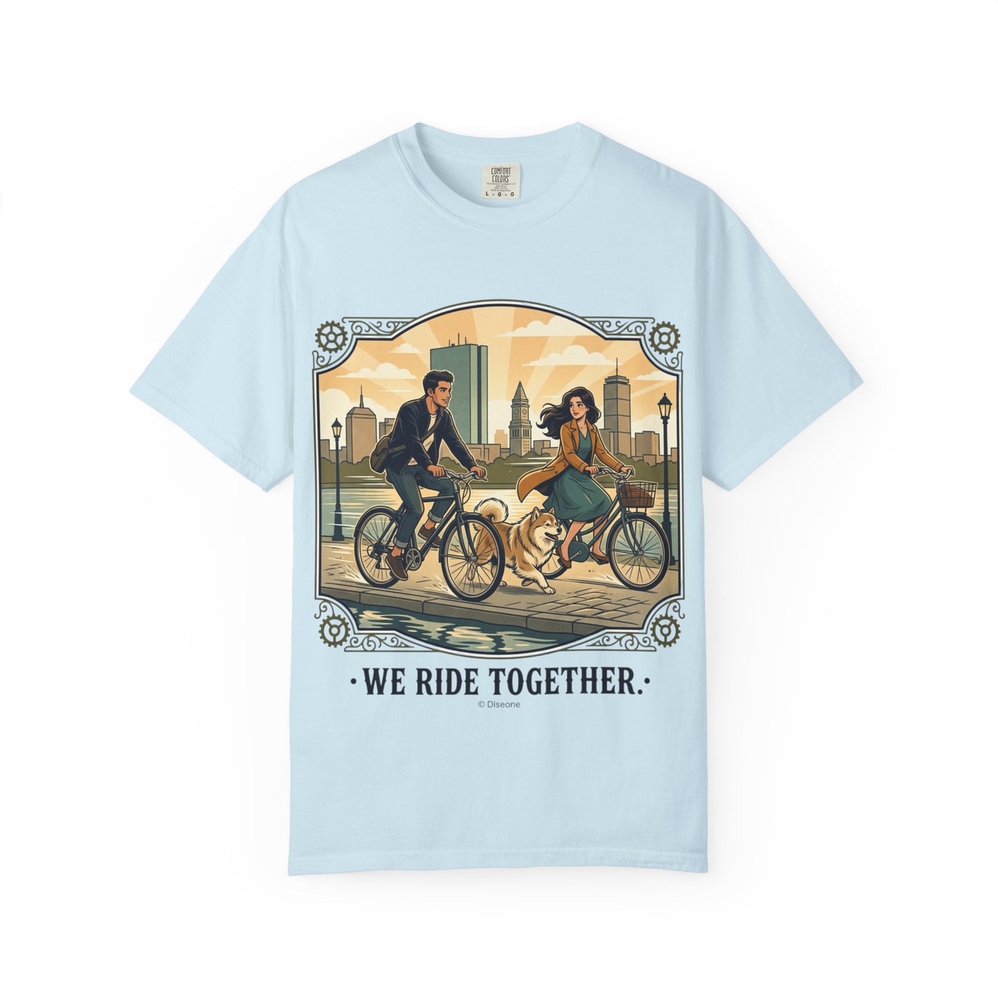 We Ride Together Bicycle Couple T-Shirt
