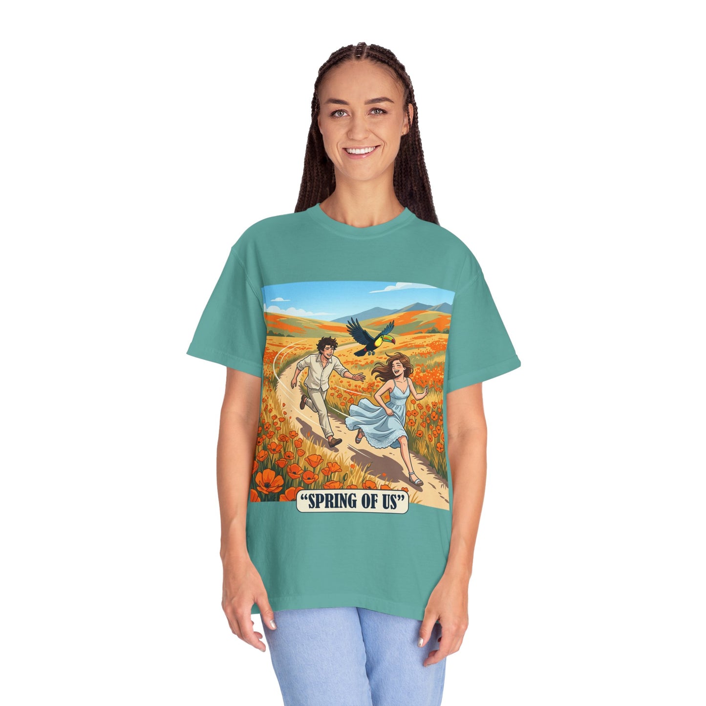 Spring of Us T-Shirt — Romantic Field Illustration Tee