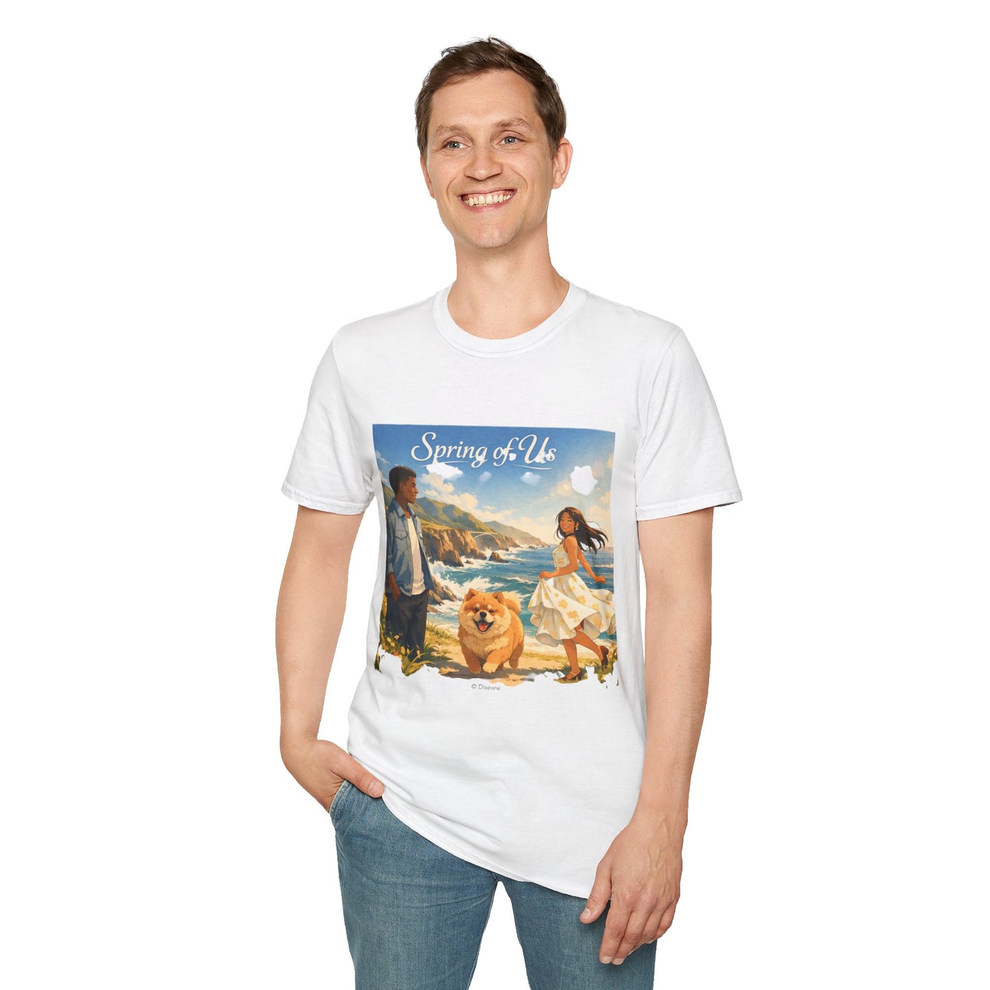 Spring of Us T-Shirt — Romantic Coastal Illustration Tee
