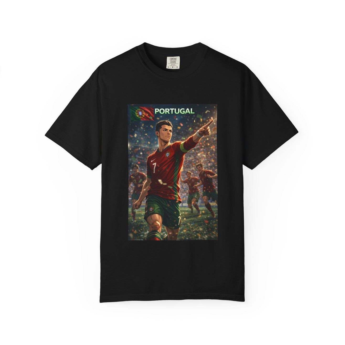 Portugal Soccer Poster T-Shirt — Cristiano Ronaldo Tribute Tee