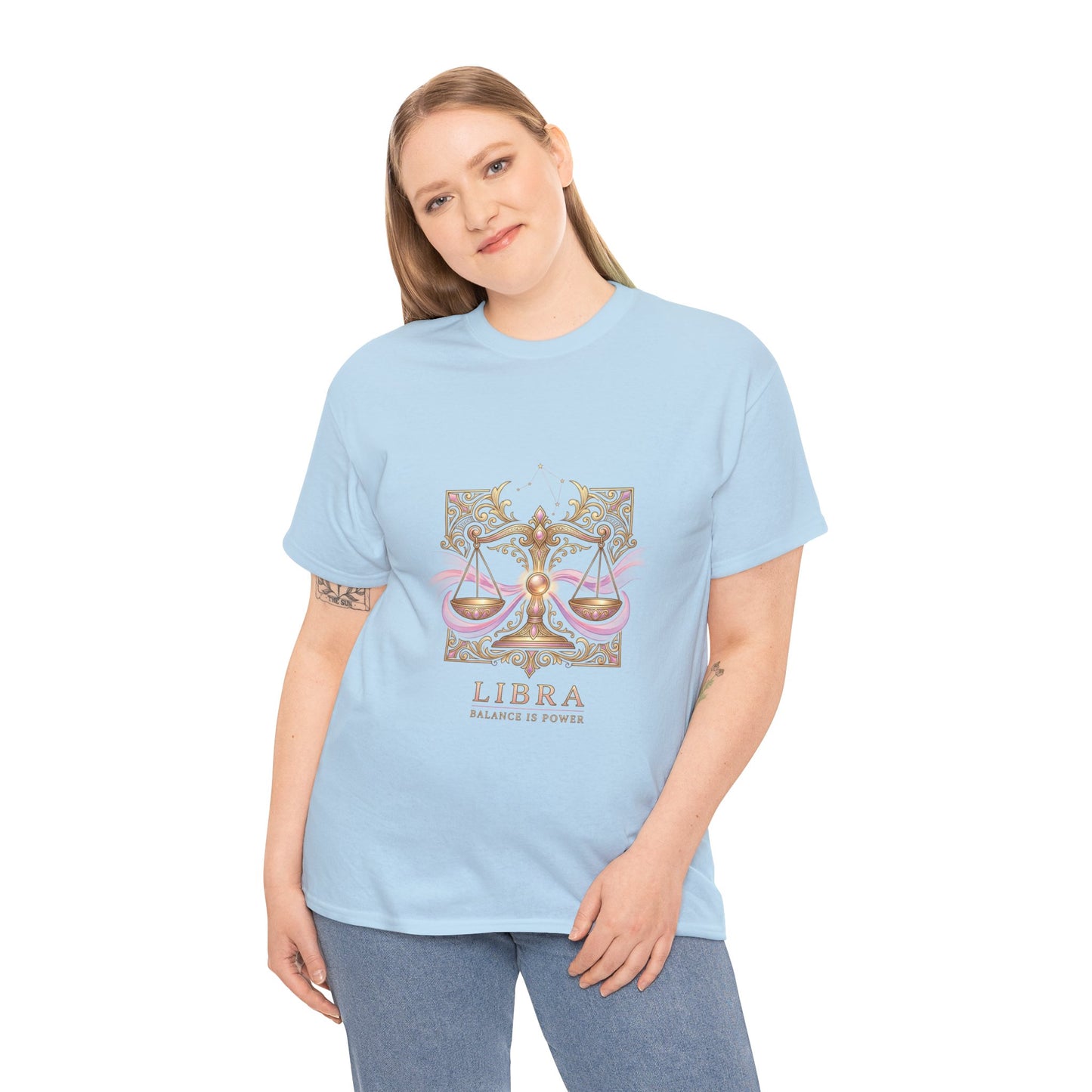 Libra Scales T‑Shirt — Zodiac Balance Is Power Tee