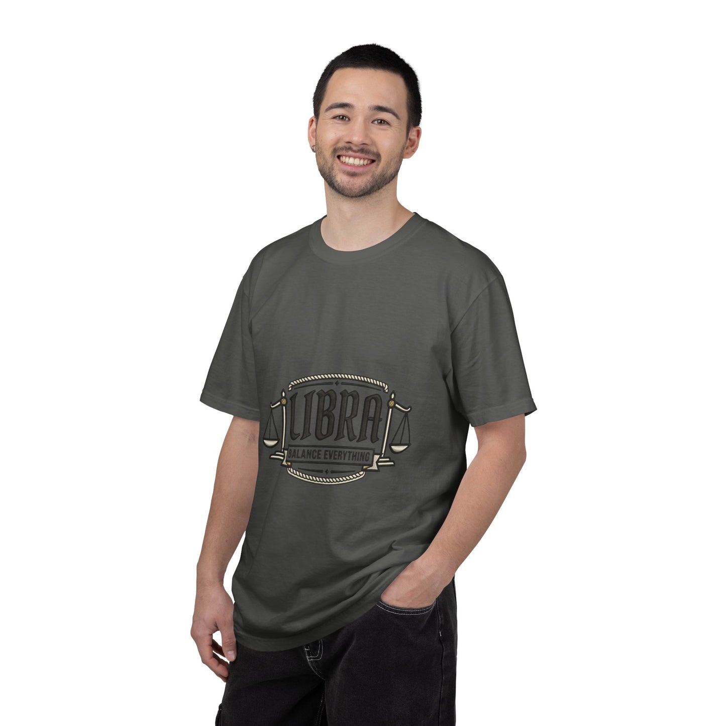 Libra Zodiac T-Shirt — "Balance Everything" Scales Design