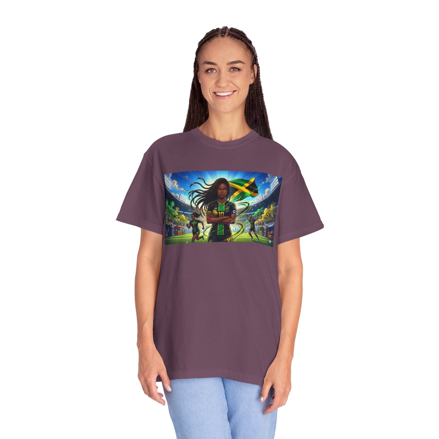 Jamaican Soccer Captain T-Shirt — Rasta Player Stadium Graphic Tee