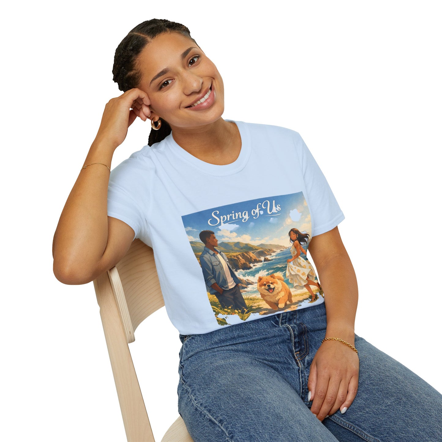 Spring of Us T-Shirt — Romantic Coastal Illustration Tee