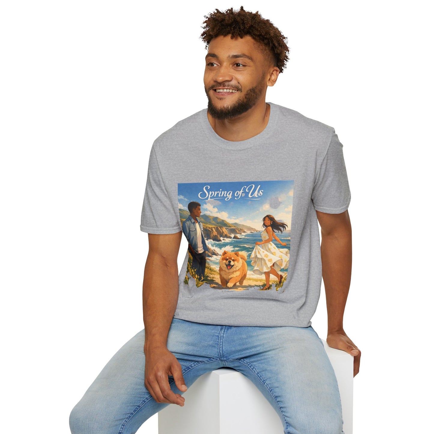 Spring of Us T-Shirt — Romantic Coastal Illustration Tee