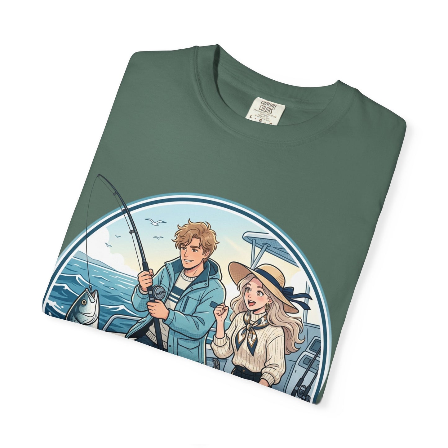 Reel Love Fishing T-Shirt — Cute Couple Anglers Graphic Tee