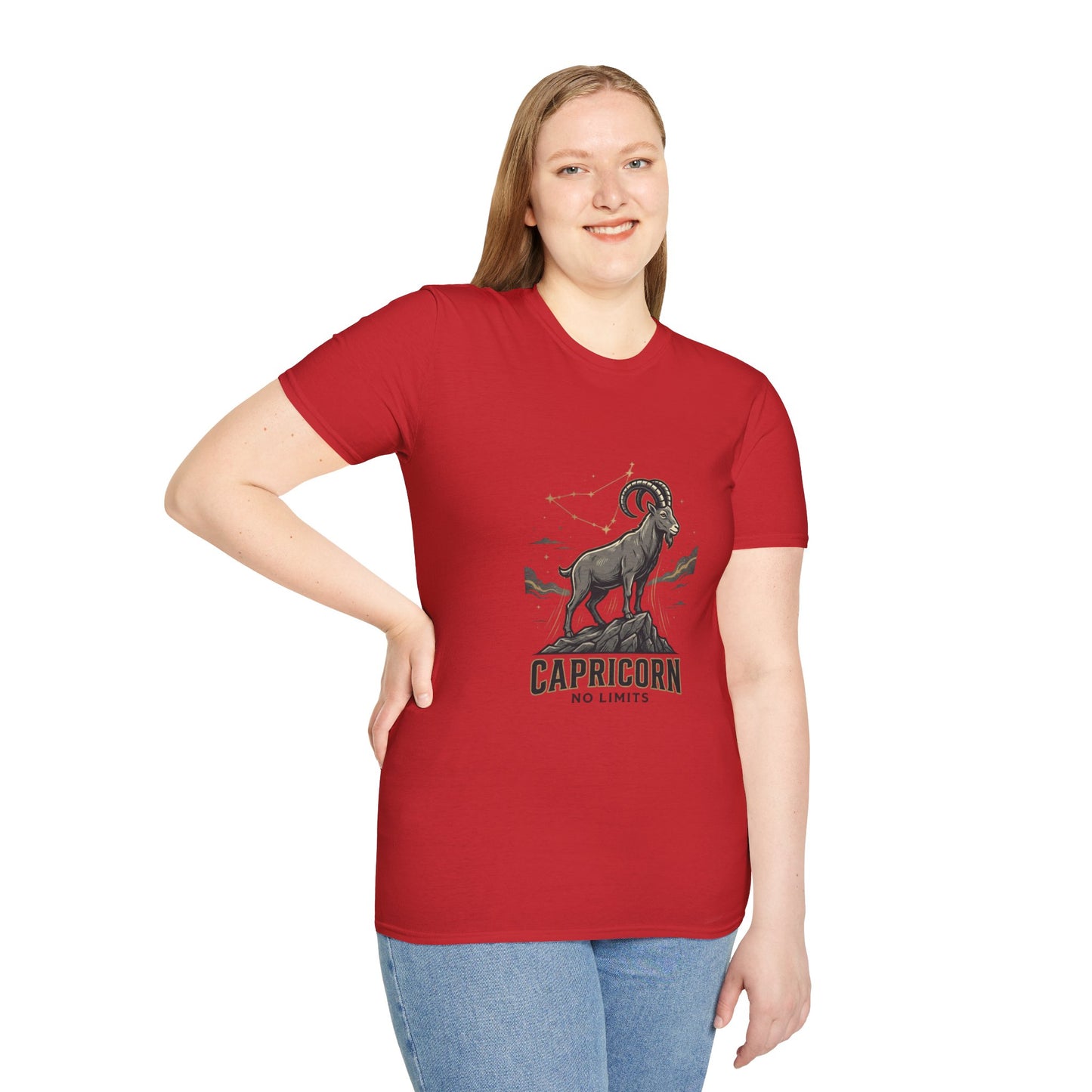 Capricorn 'No Limits' Zodiac T-Shirt — Goat Constellation Astrology Tee