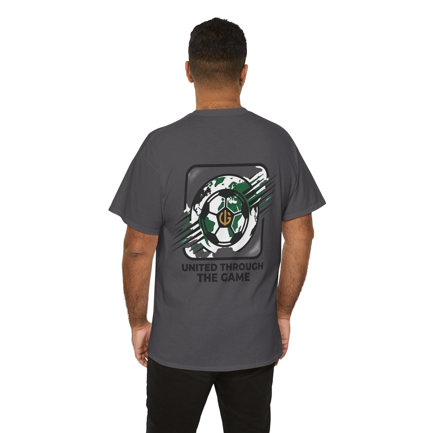 Soccer T-Shirt — "United Through the Game" Graphic Tee