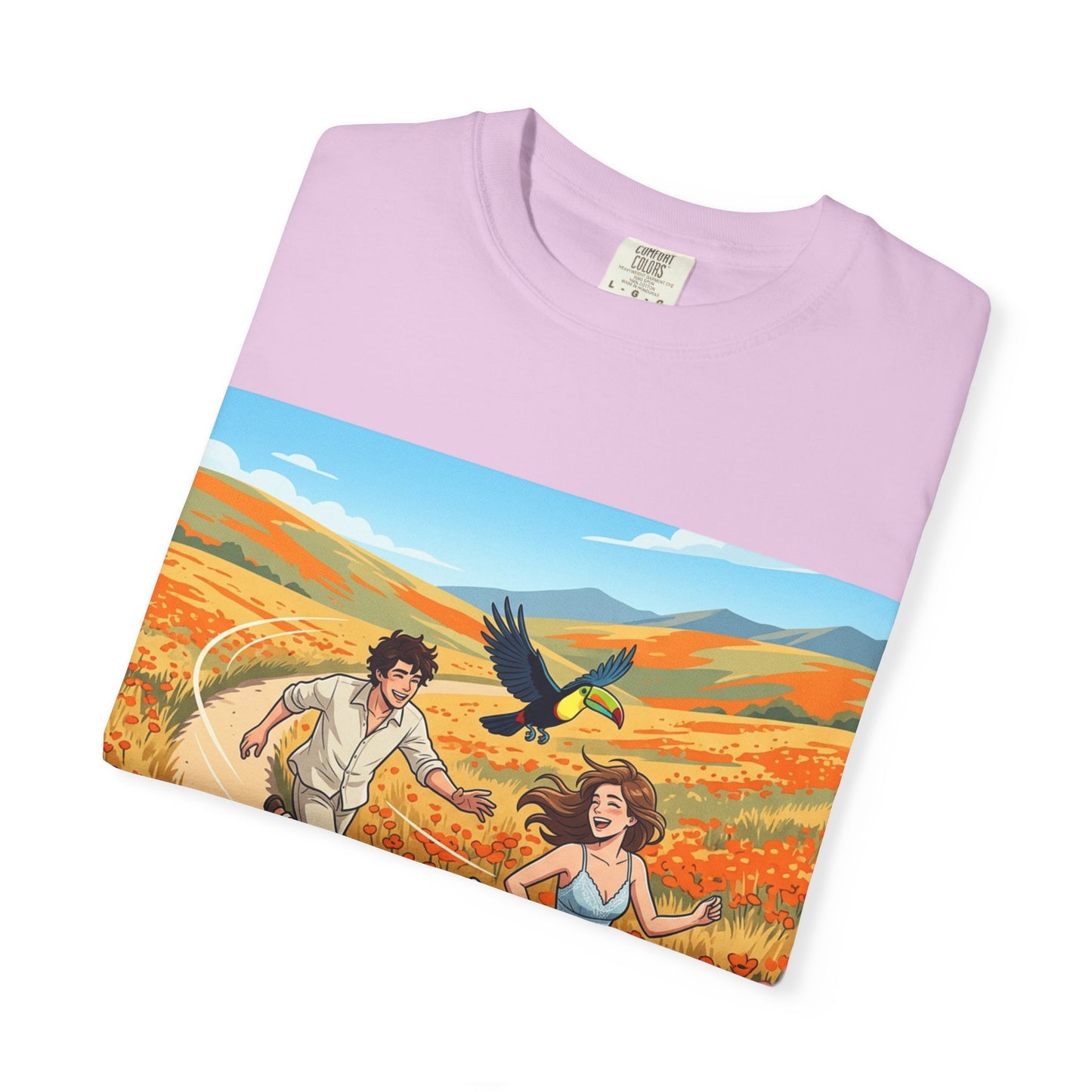 Spring of Us T-Shirt — Romantic Field Illustration Tee