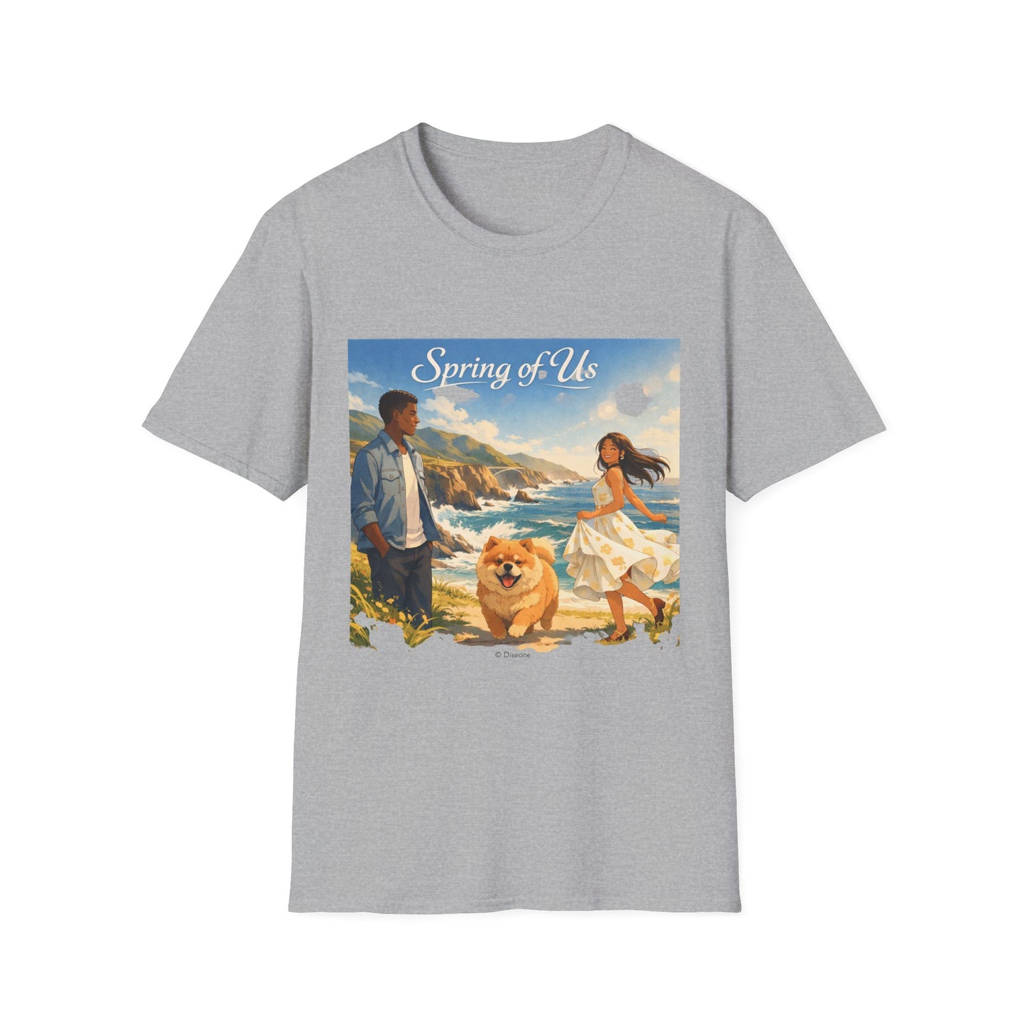 Spring of Us T-Shirt — Romantic Coastal Illustration Tee