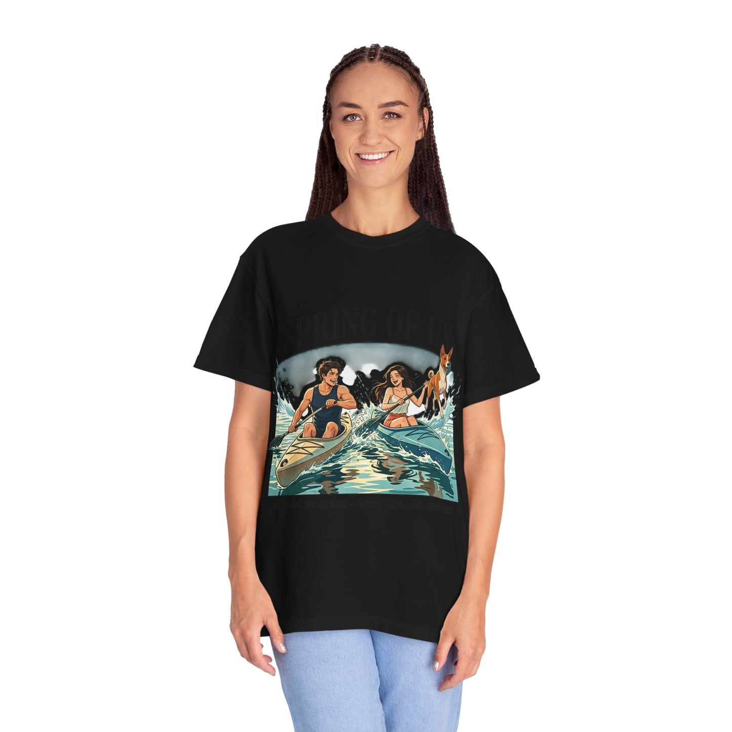 Spring of Us Kayaking T-Shirt — Retro Outdoor Adventure Tee
