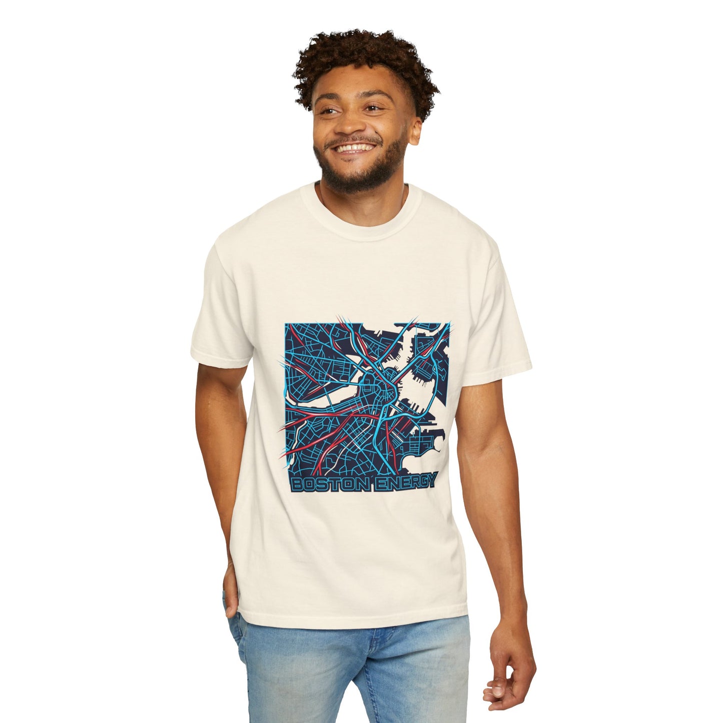 Boston Energy Map T-Shirt — City Map Graphic Tee
