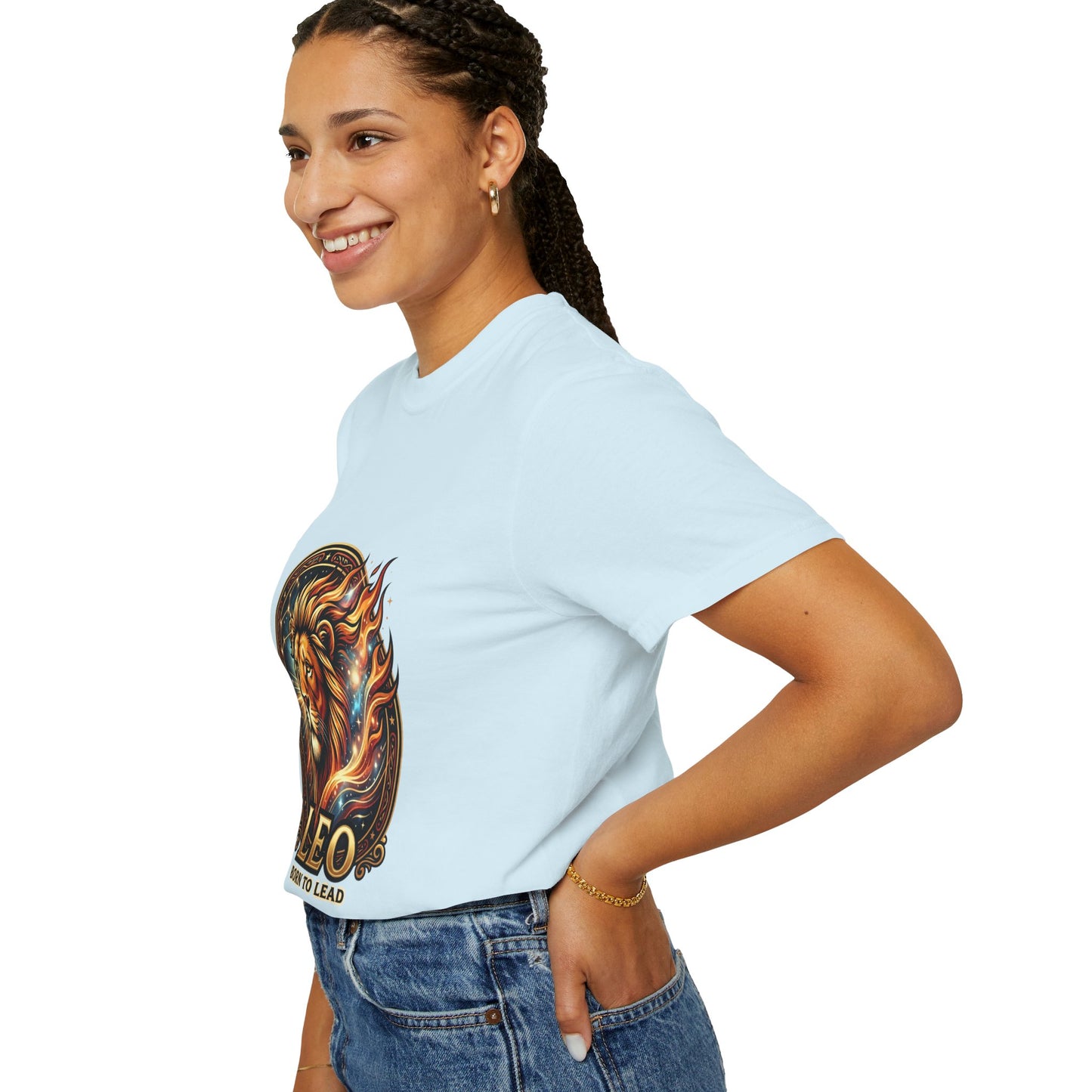 Leo 'Born to Lead' T-Shirt — Bold Zodiac Lion Graphic Tee