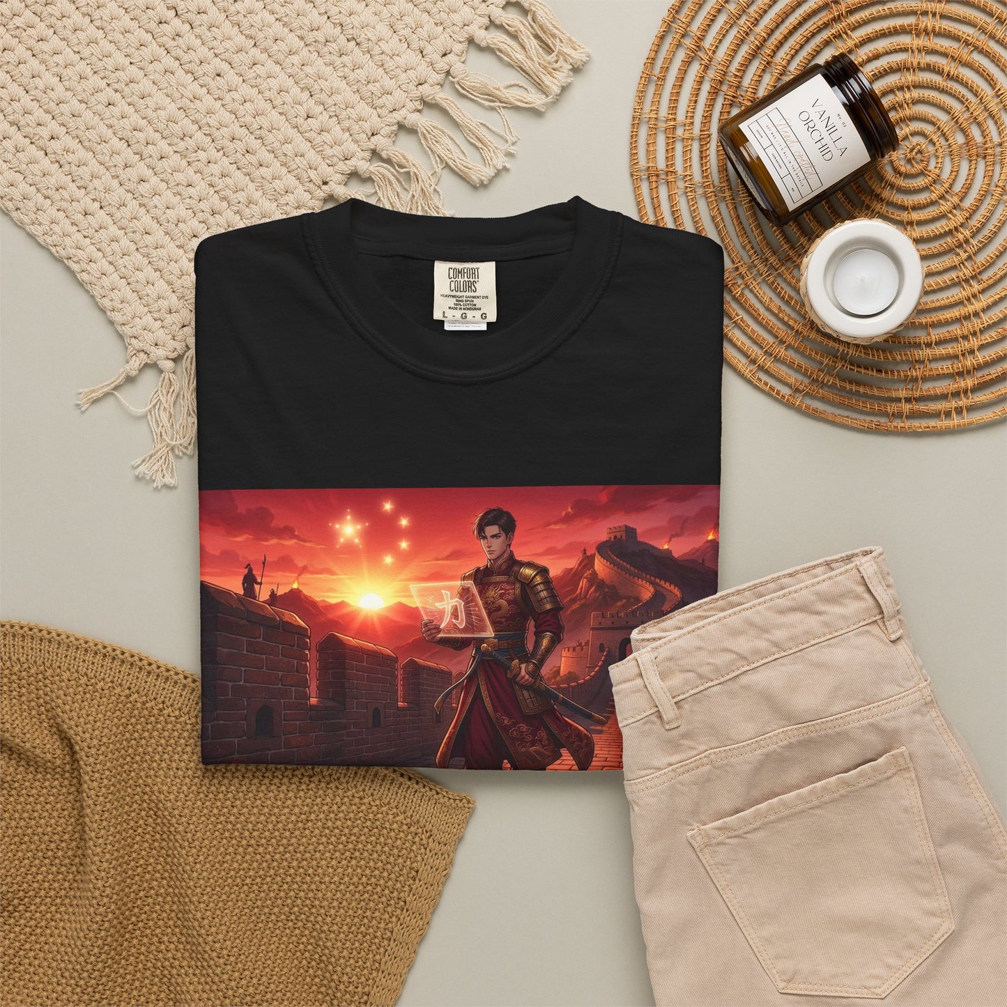 Scout Regiment Sunset T-Shirt — Anime Military Wall Scene