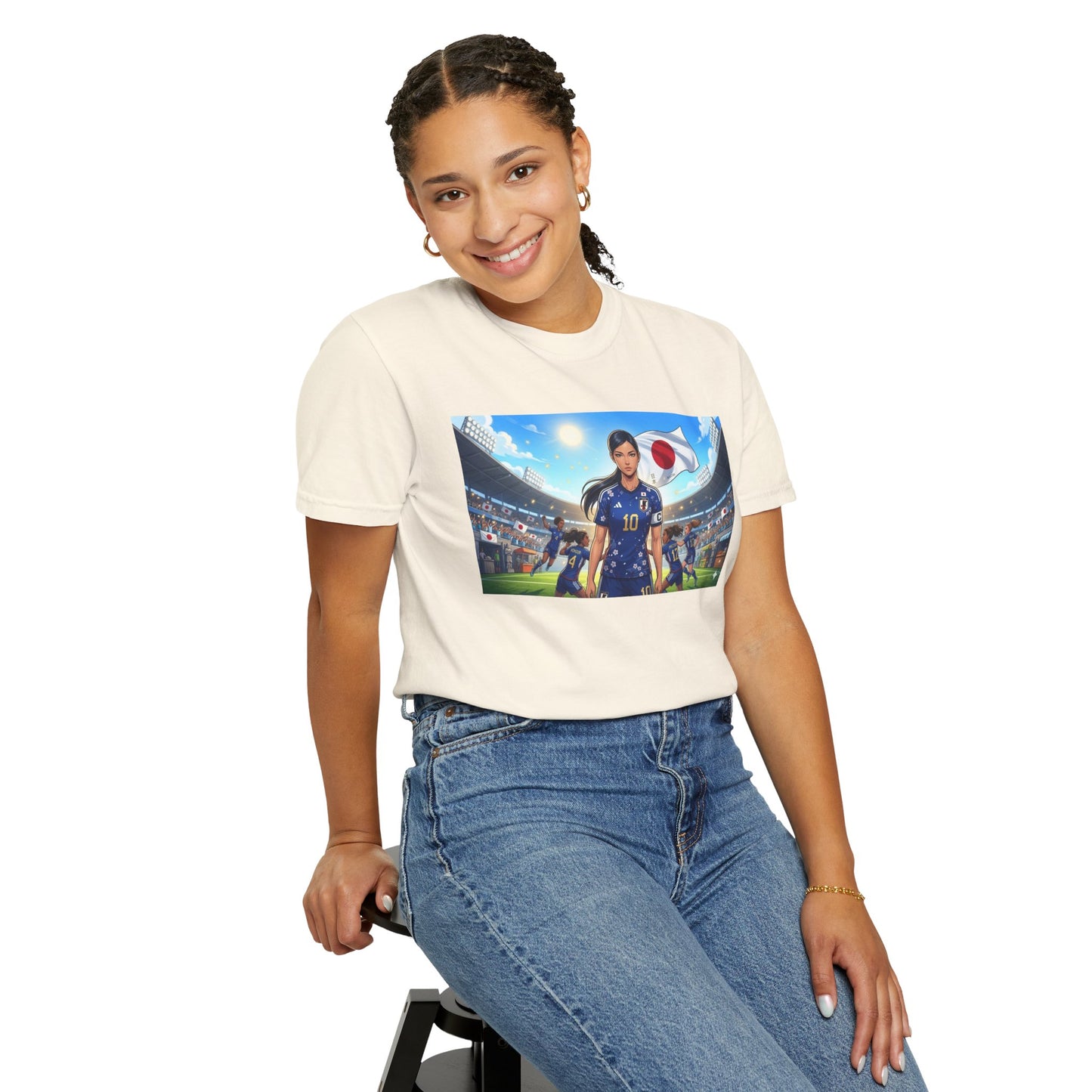 Soccer Player Japan T-Shirt — Japan Flag Soccer Fan Tee