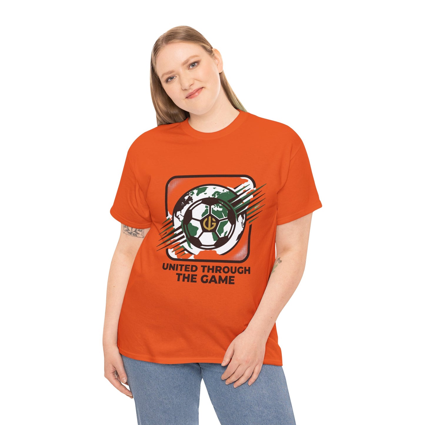 Soccer T-Shirt — "United Through the Game" Graphic Tee