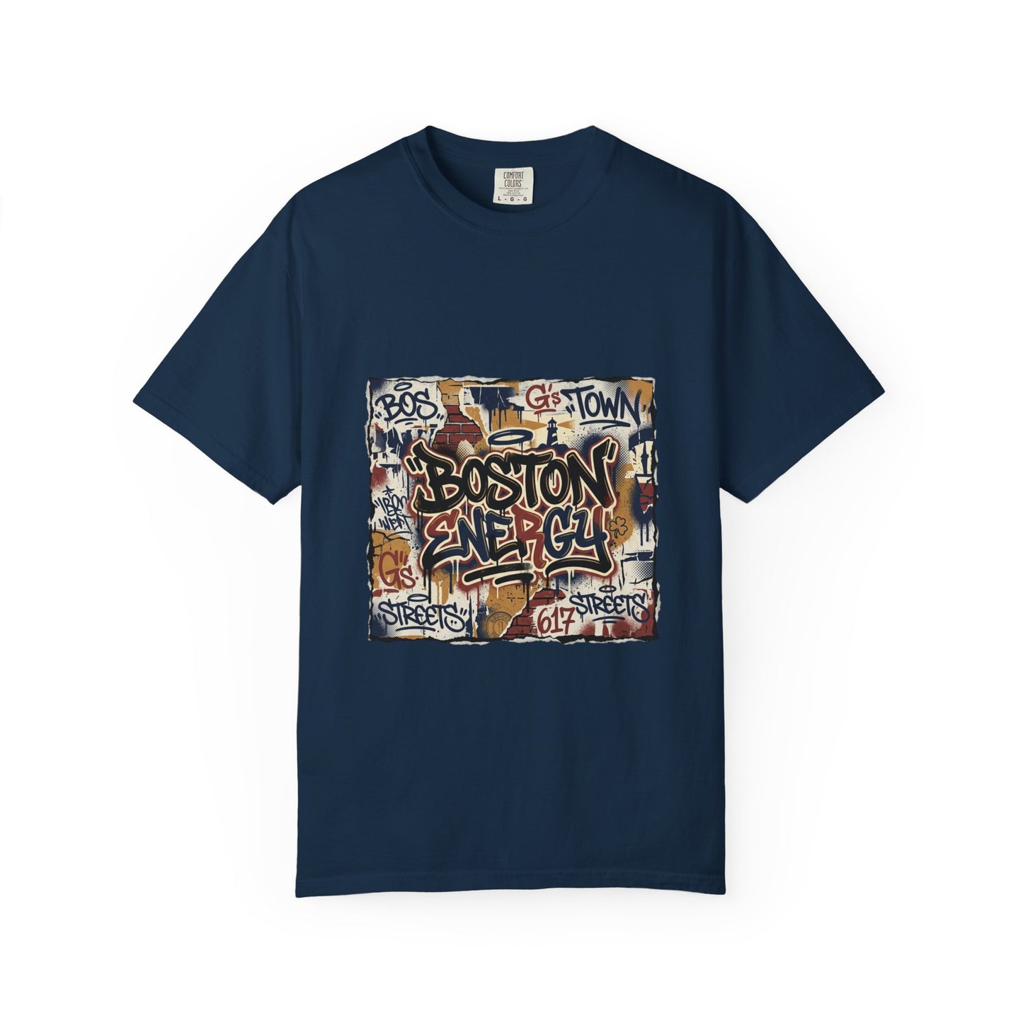 Boston Graffiti Tee — Urban Street Art T‑Shirt