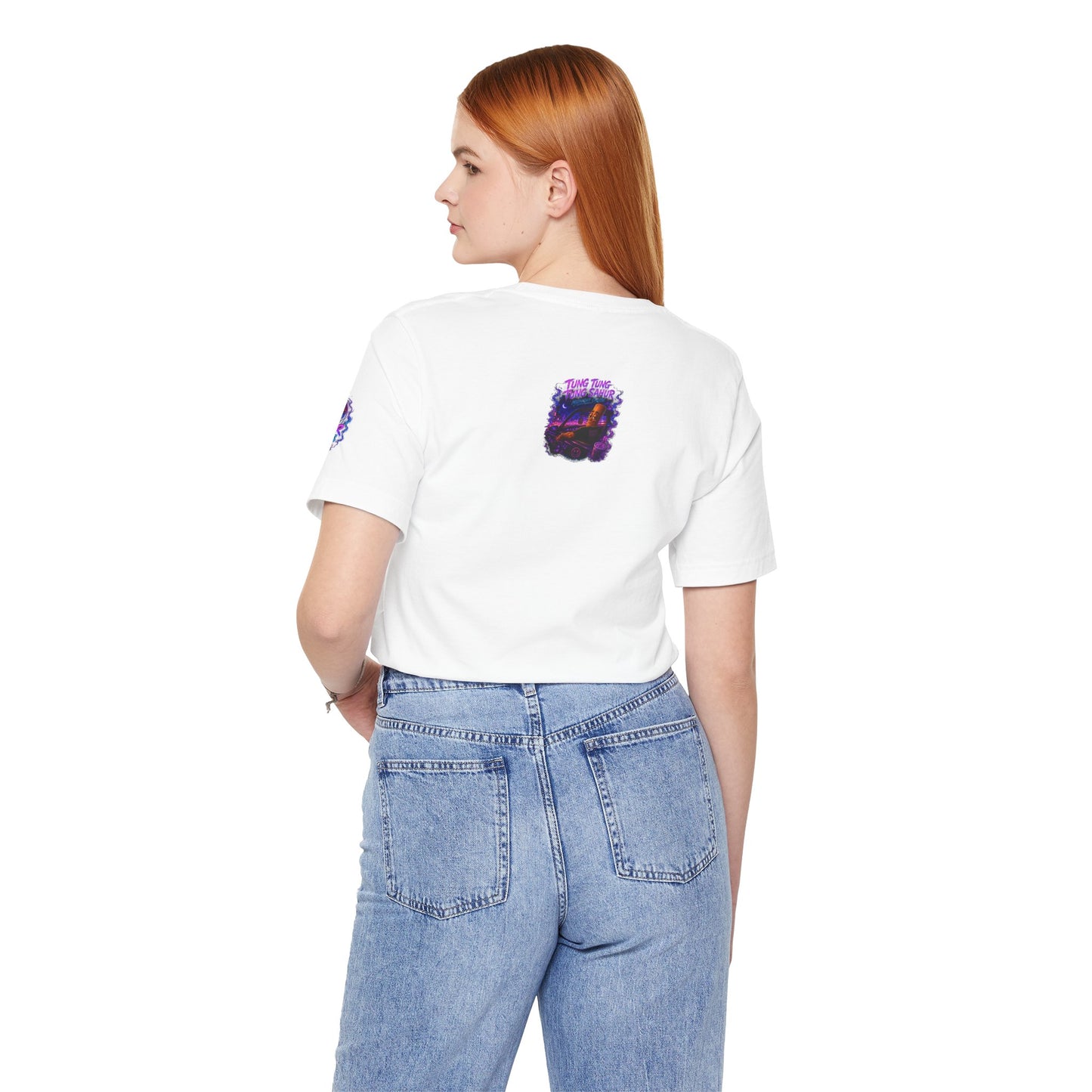 Tung Tung Tung Sahur Who Ride Like Us T-Shirt — Night Cruise Vaporwave Graphic Tee