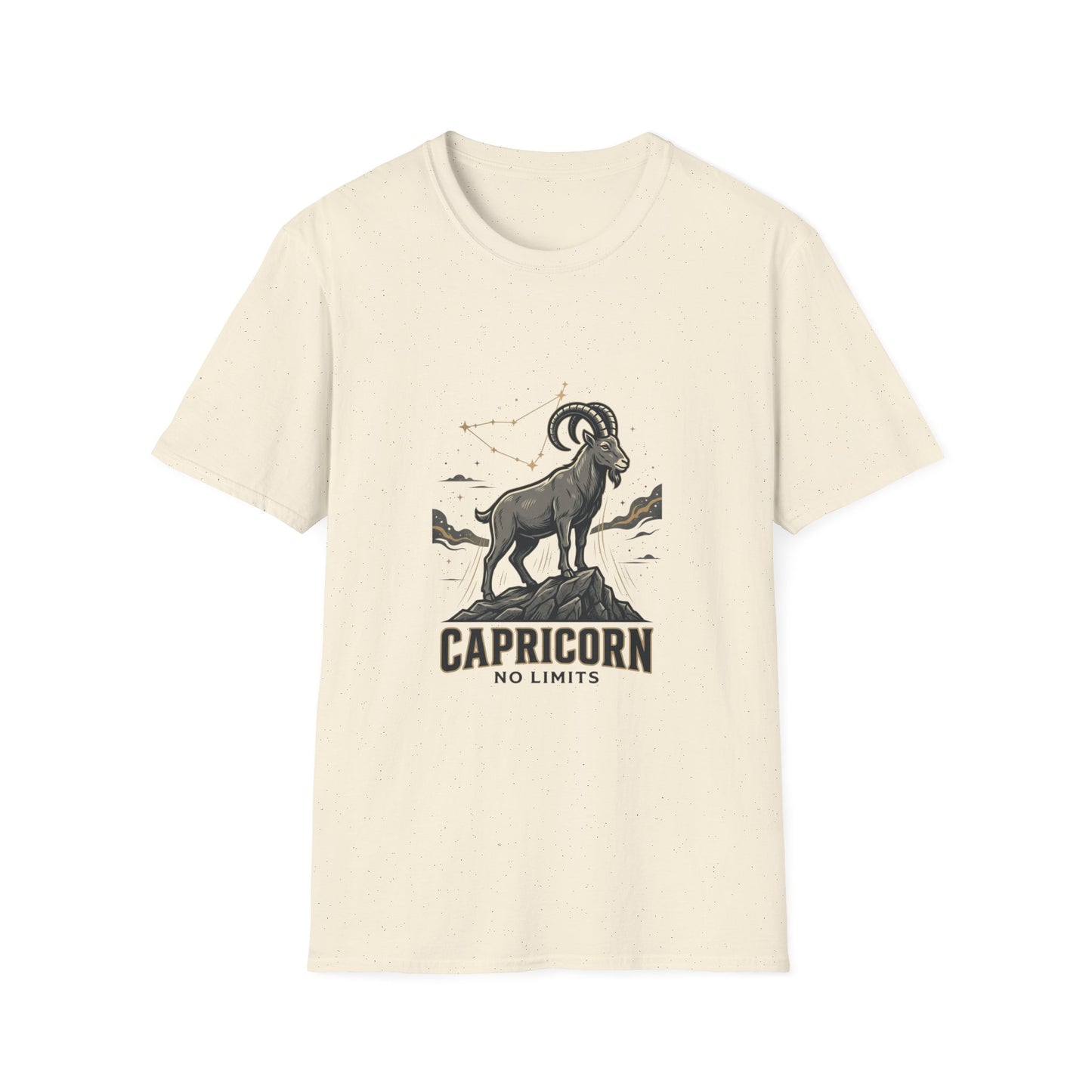 Capricorn 'No Limits' Zodiac T-Shirt — Goat Constellation Astrology Tee