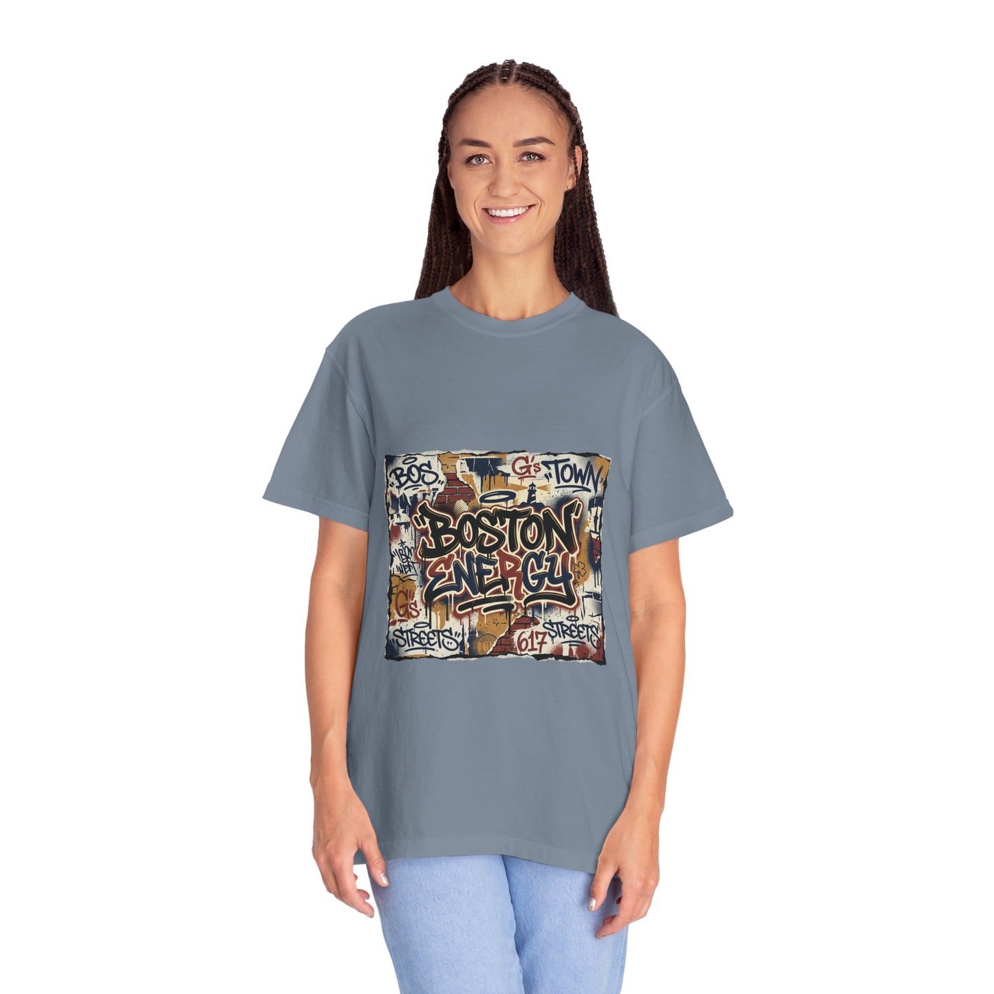 Boston Graffiti Tee — Urban Street Art T‑Shirt