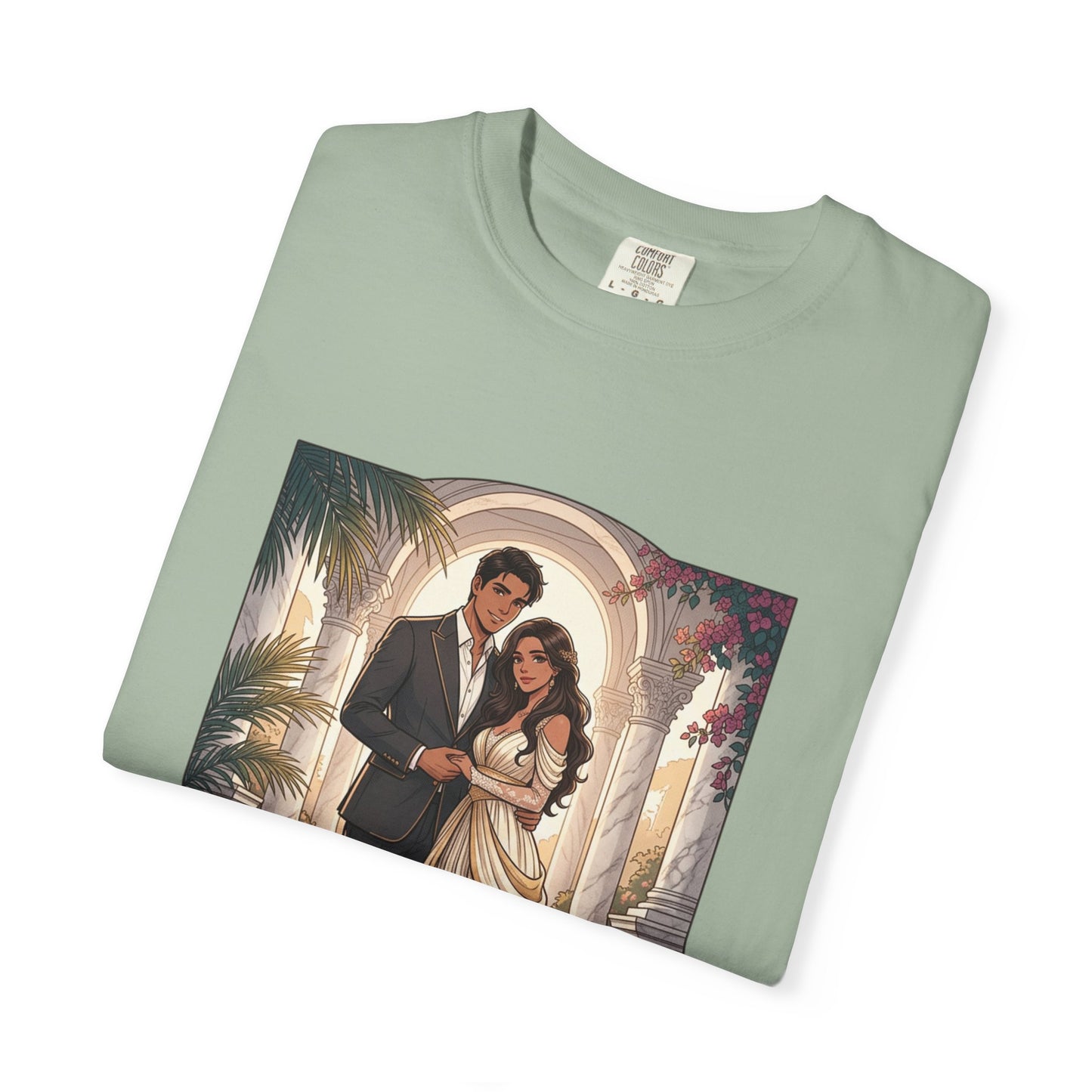 Romantic Vintage Wedding Portrait T-Shirt — "In Every Lifetime, I'd Find You"