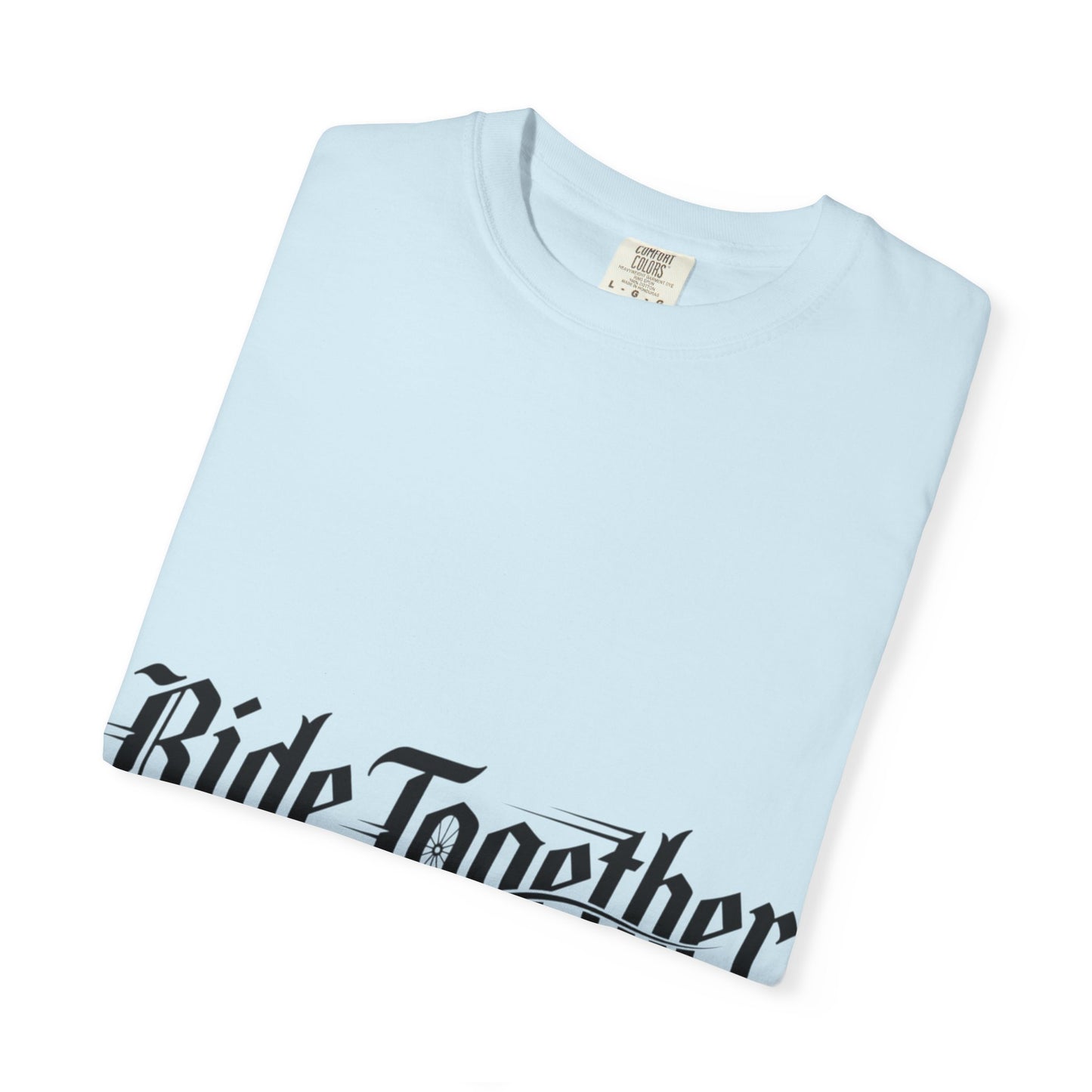 Ride Together T-Shirt — Gothic Script Motorcycle Tee
