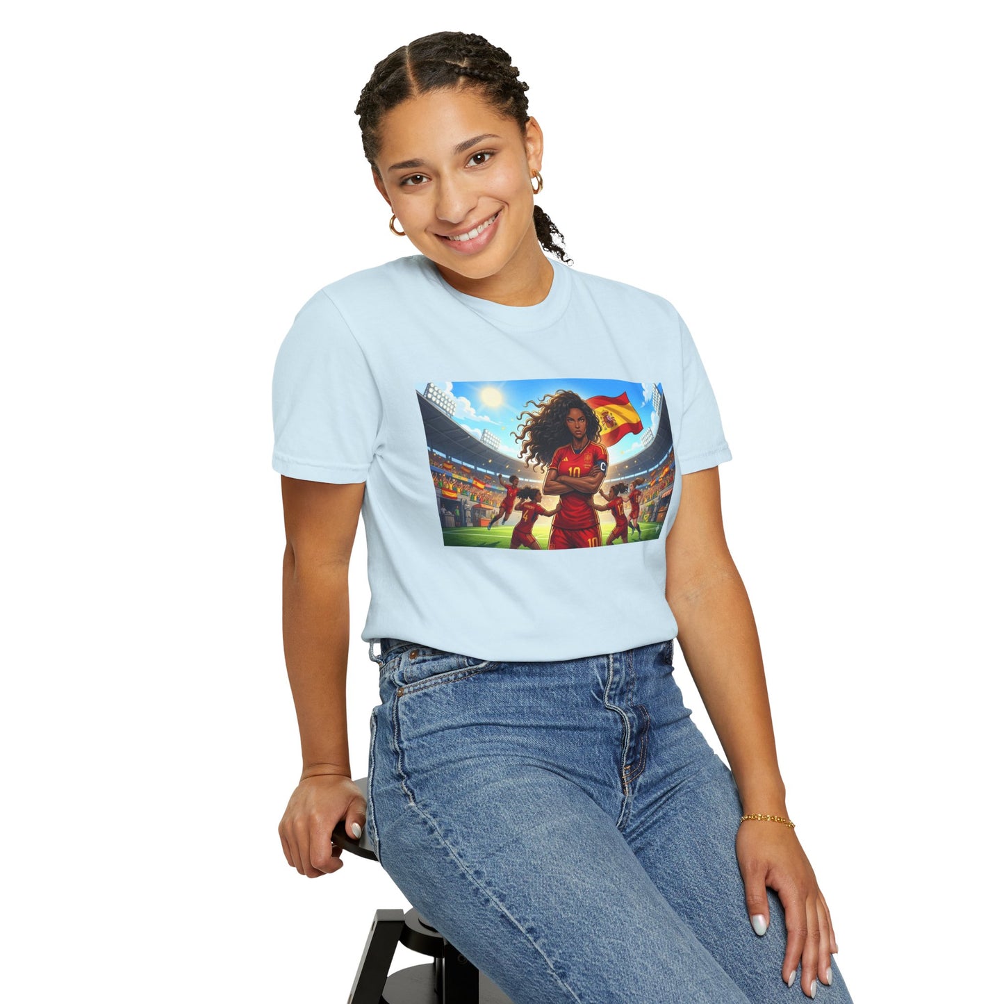 Spain – Female Soccer Champion - Stadium Graphic T-Shirt