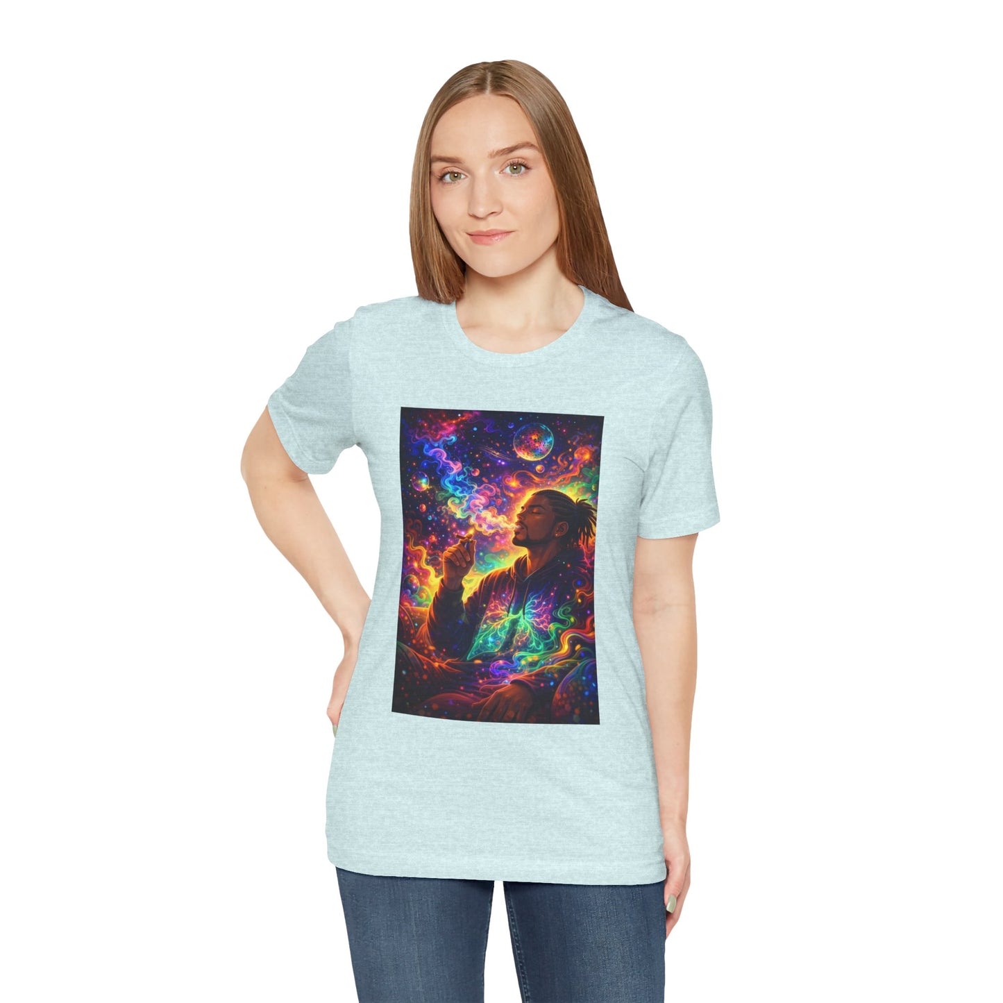 Psychedelic Session T-Shirt — Cosmic Portrait Graphic Tee